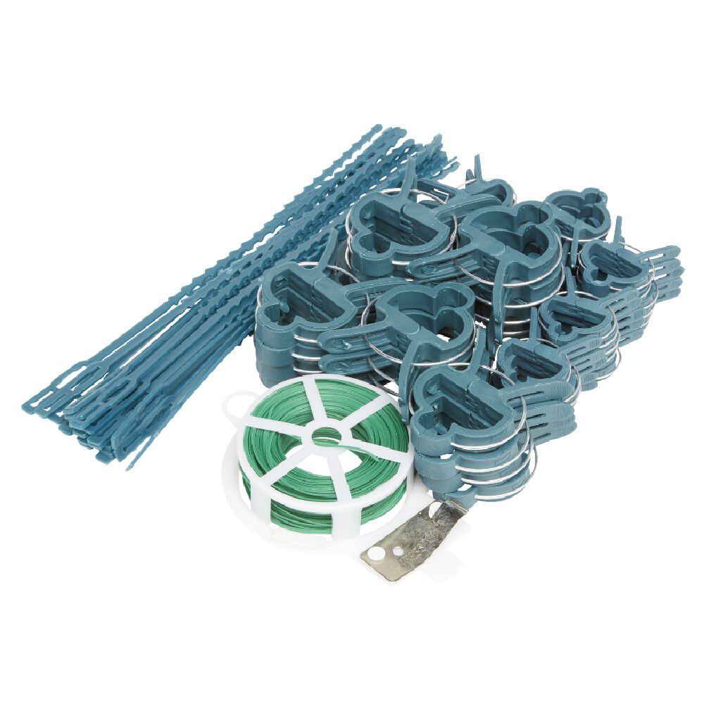 Kit d'accroche pour guirlandes 71 pièces vert