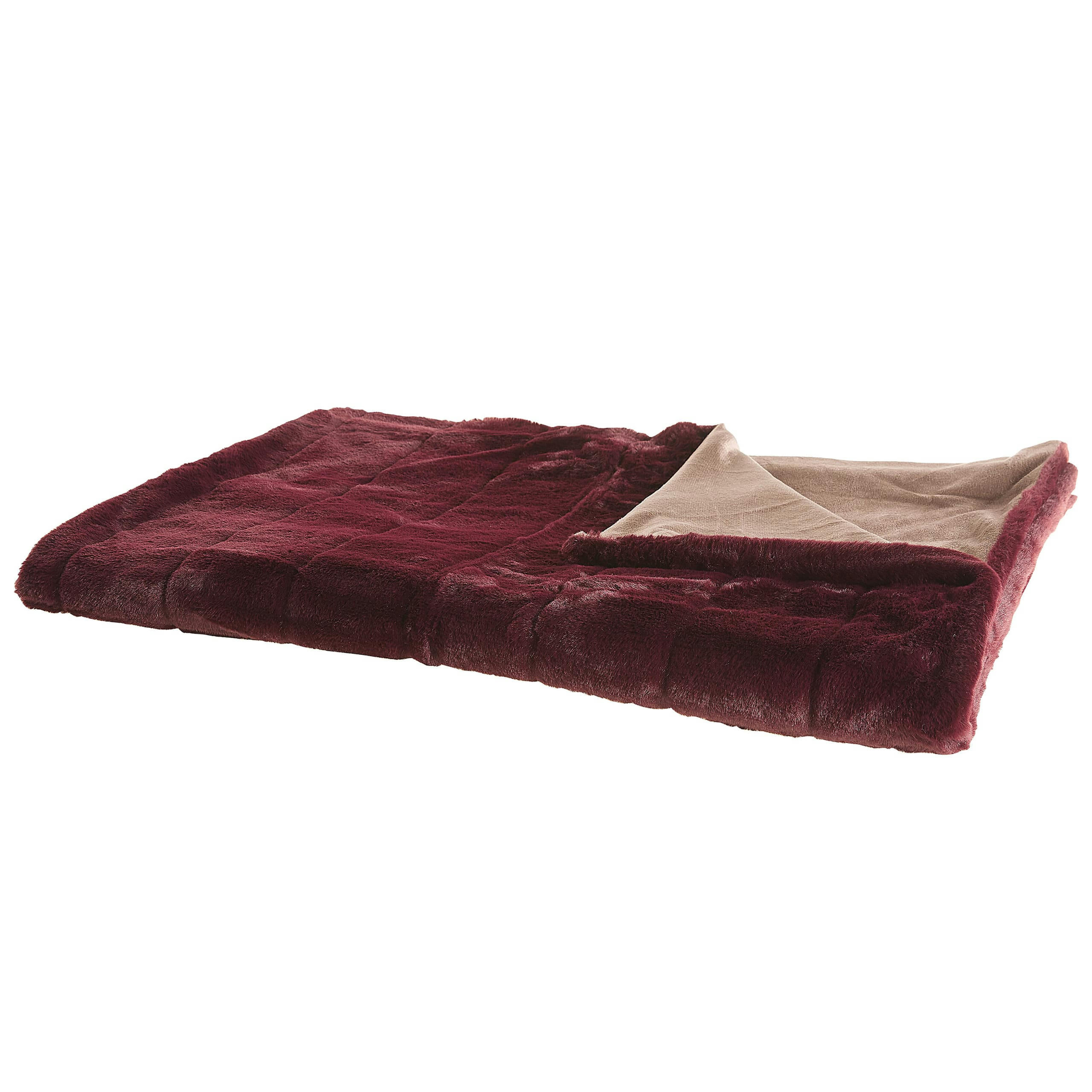 TANTAN - Couverture en polyester rouge 220x180cm