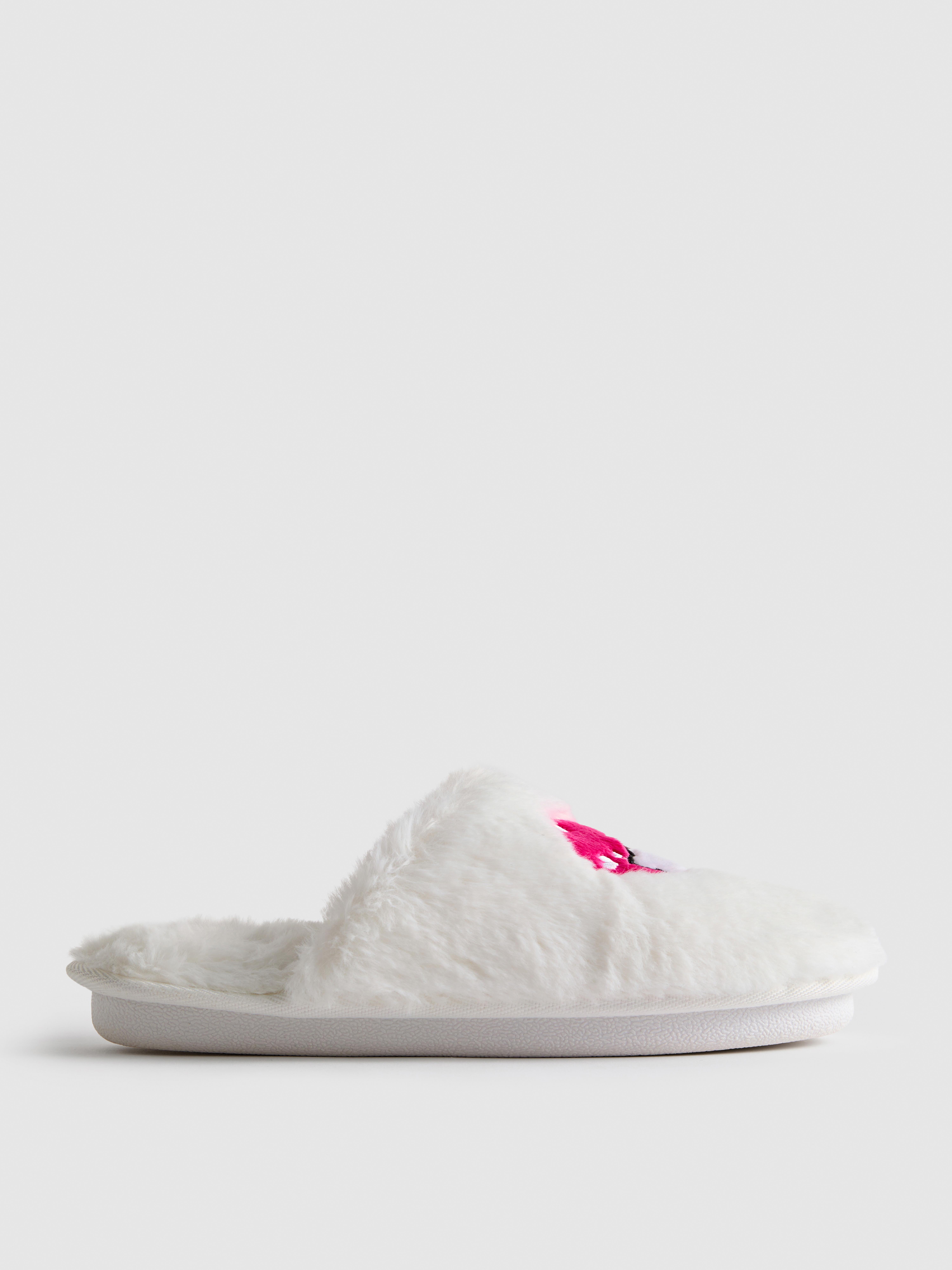 Hello Kitty Fluffy Mule Slippers in Gift Bag