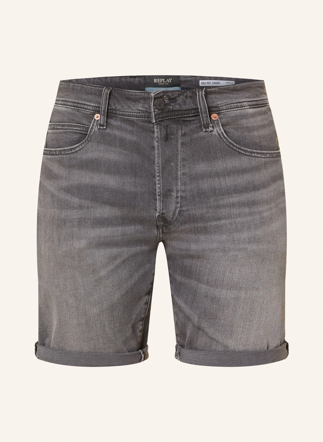 REPLAY Jeansshorts Tapered Fit