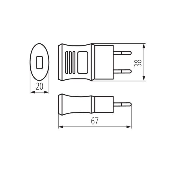 Zasilacz ładowarka KB USB CHARGER 31455 LightLogic USB 6W USB CHARGER 1