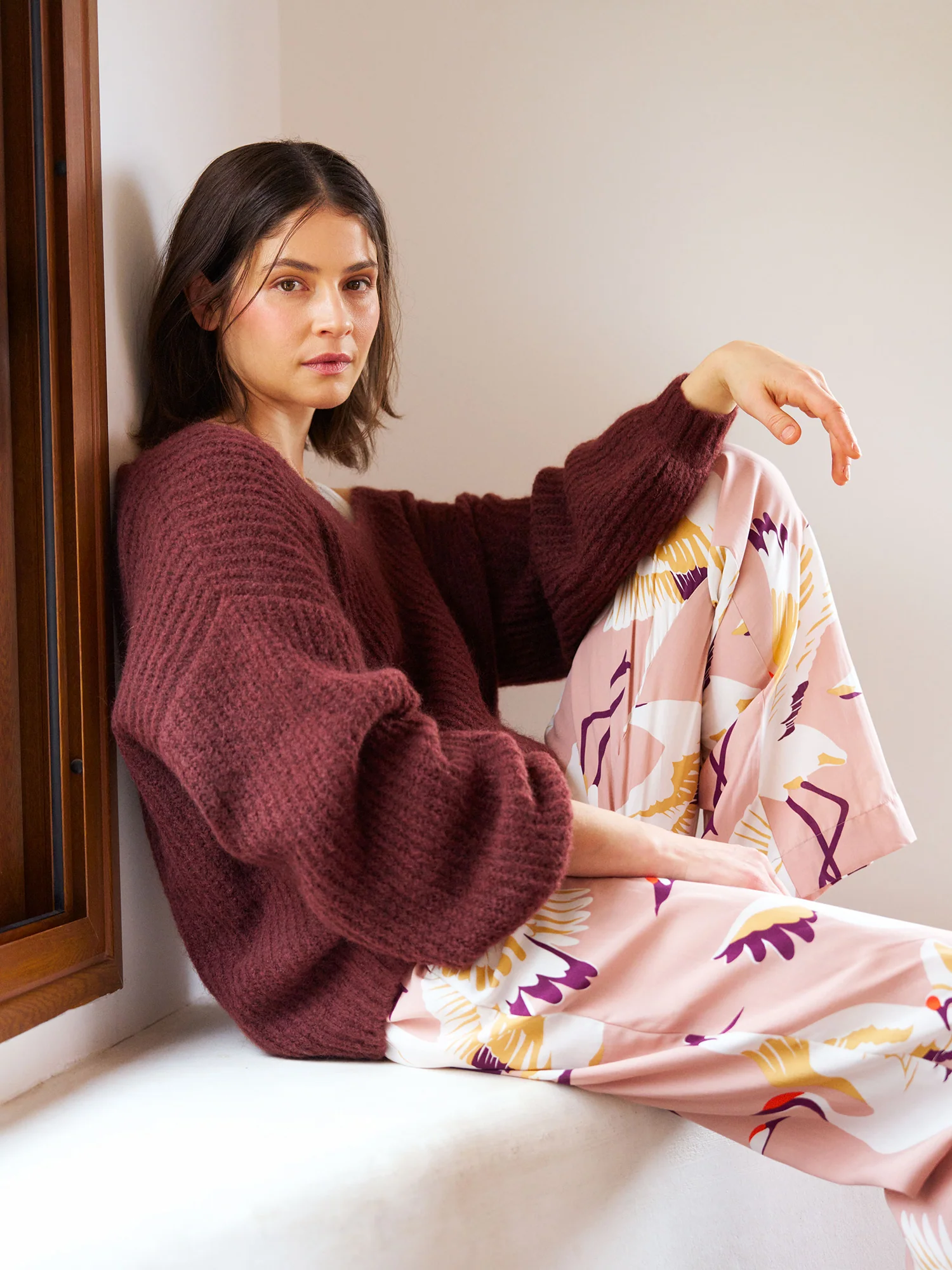 KURKI pyjamahousut - vaaleanpunainen
