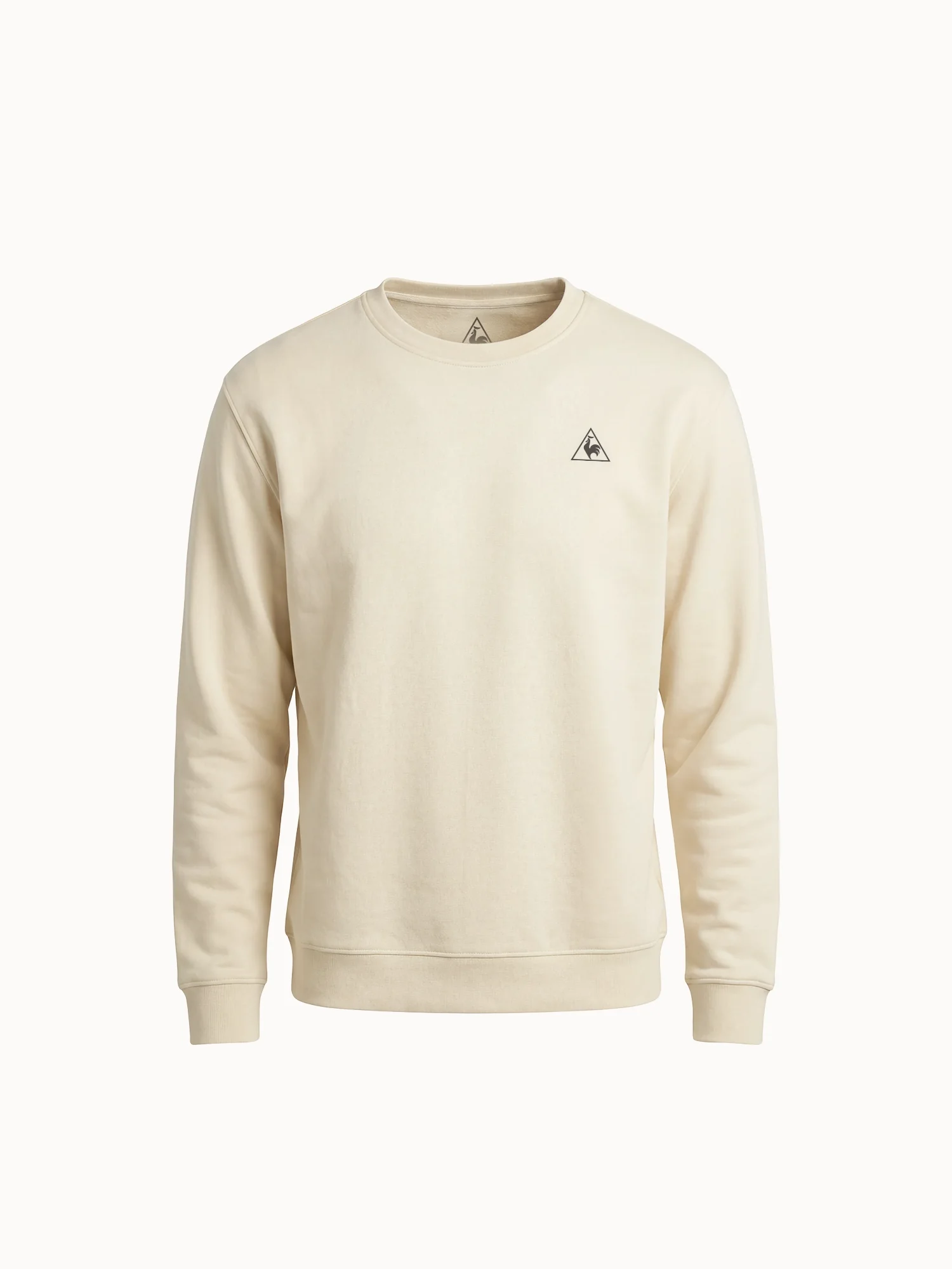 Sweat col rond relax double face et logo triangle