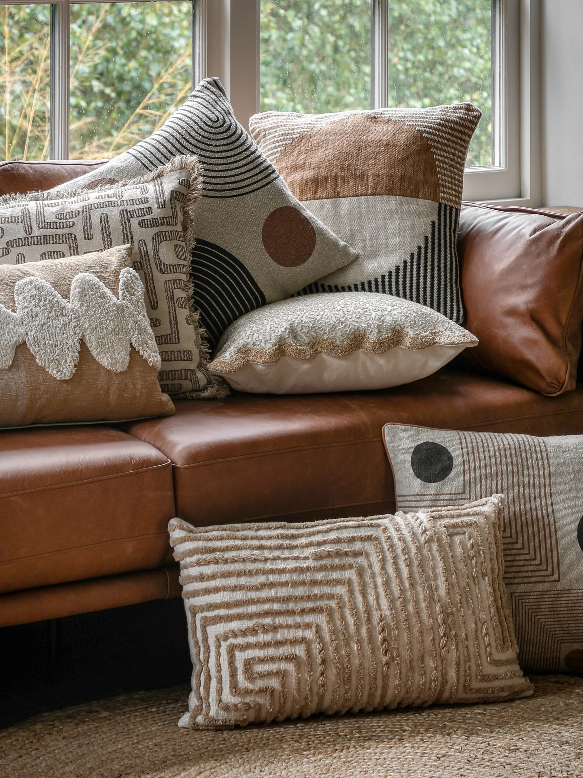 Kissen Vancouver mit geometrischem Design