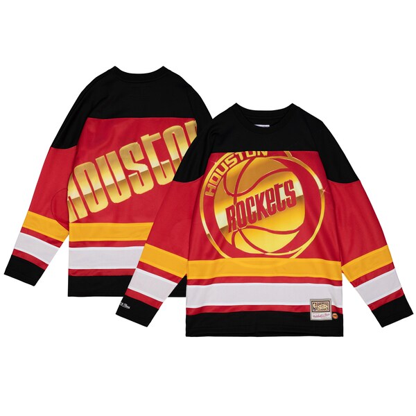 Houston Rockets Women's Hardwood Classics Big Face 4.0 Hockey Jersey - Red