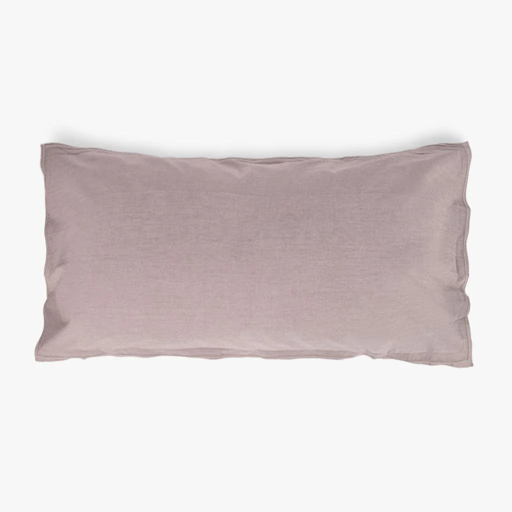 Fronha de almofada de algodão bege 45x90cm GRÀCIA