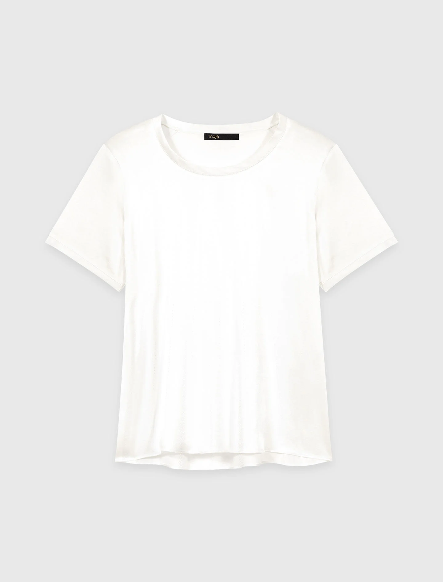 Top manches courtes en soie