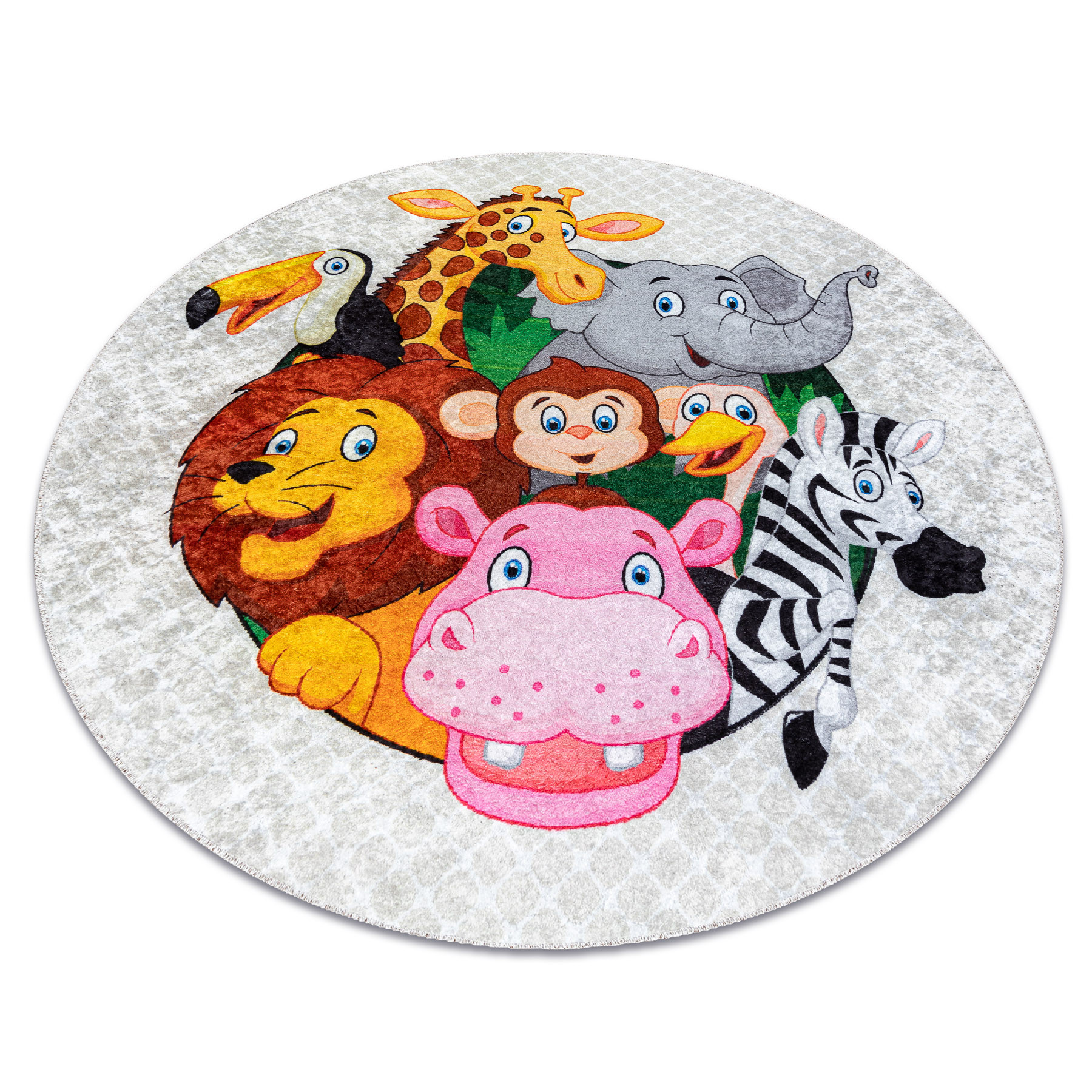 Dywan do prania JUNIOR 51595.801 Zwierzęta, Afryka dla dzieci, koło 80 cm