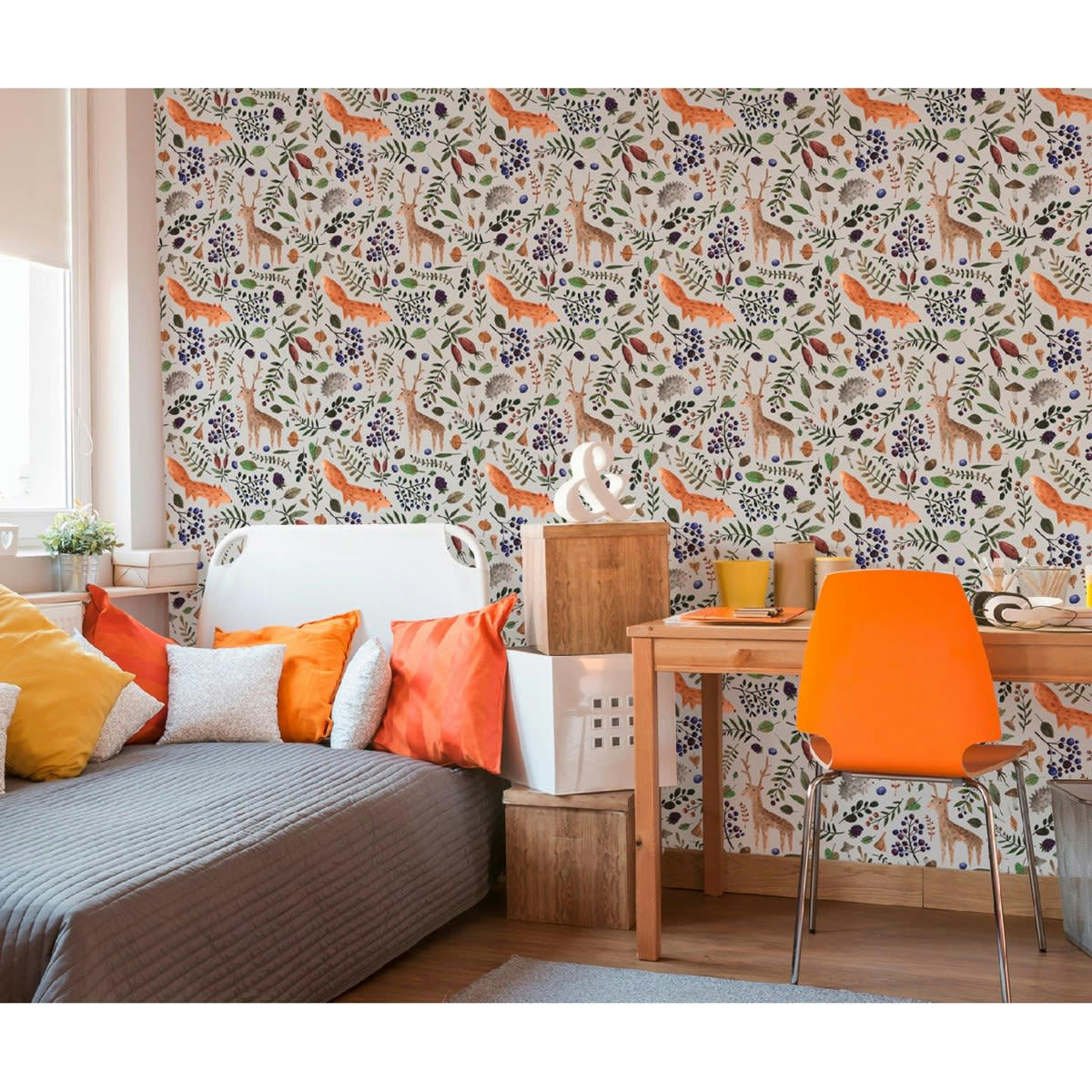 ROUKY - Panneau décoratif motif imprimé Multicolore 192x270cm
