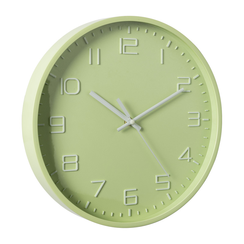 Wandklok Nadya - mintgroen - &Oslash;30x4 cm