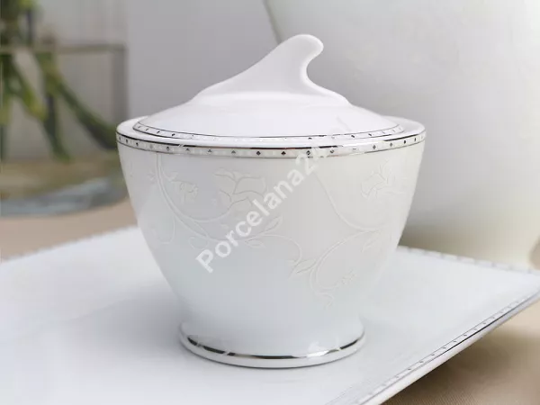 Garnitur do herbaty na 12 osób (40el) Bogucice - Julia Platin Plus 1173