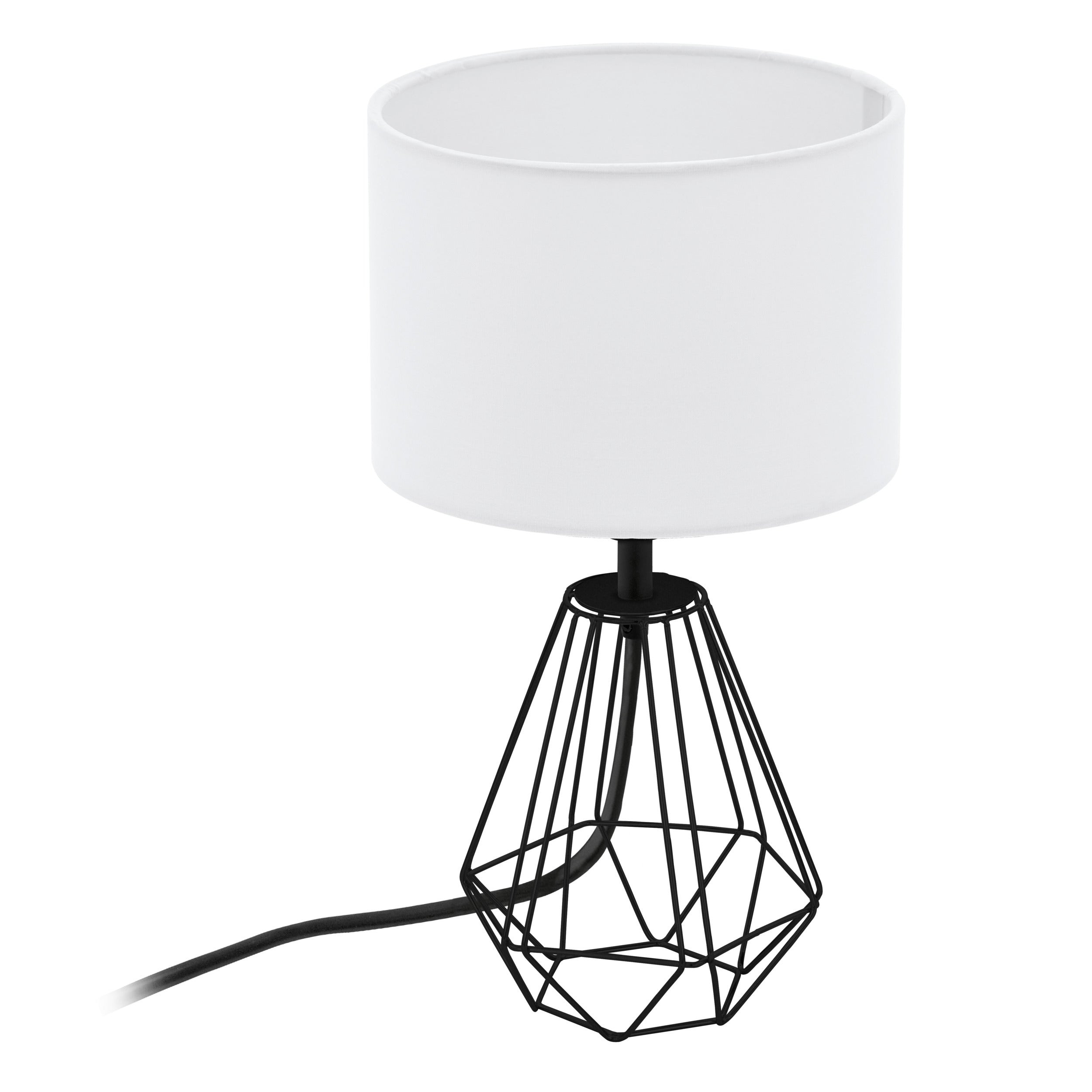 EGLO tafellamp Carlton 2 - e14 - 30,5 cm - zwart/wit