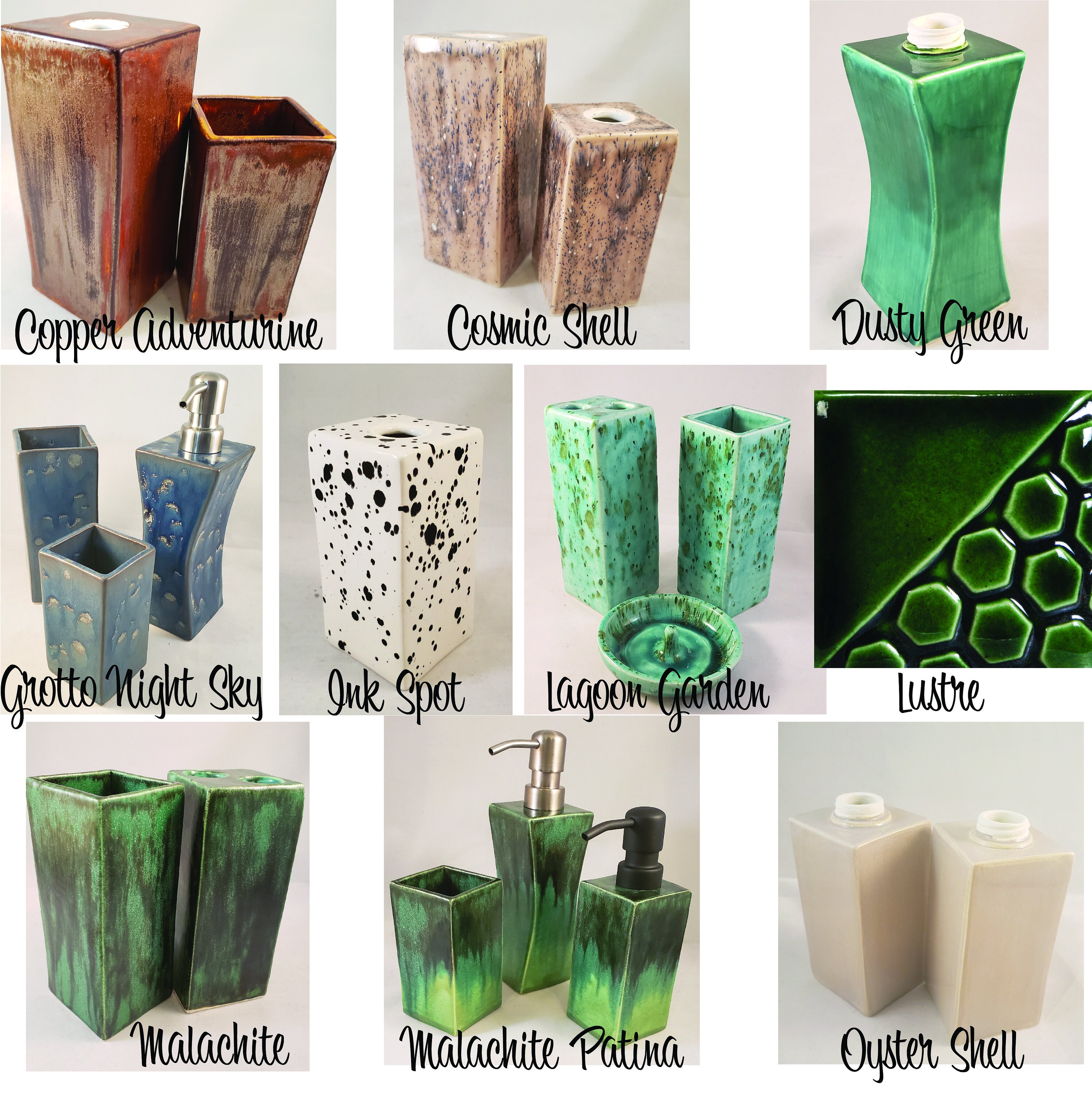 Square Tissue Box Cover Made to order Handmade Ceramics Pottery (many colors available)