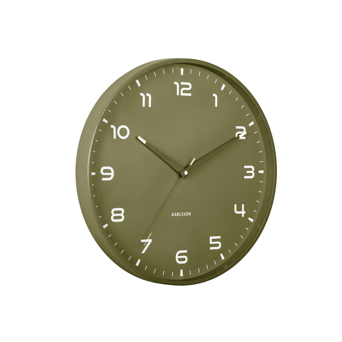 Karlsson wandklok Orgullo - groen - Ø40cm