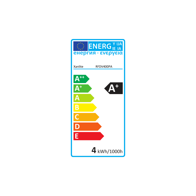 Ampoule globe rétro LED E14 3,8 W 350 lm XANLITE