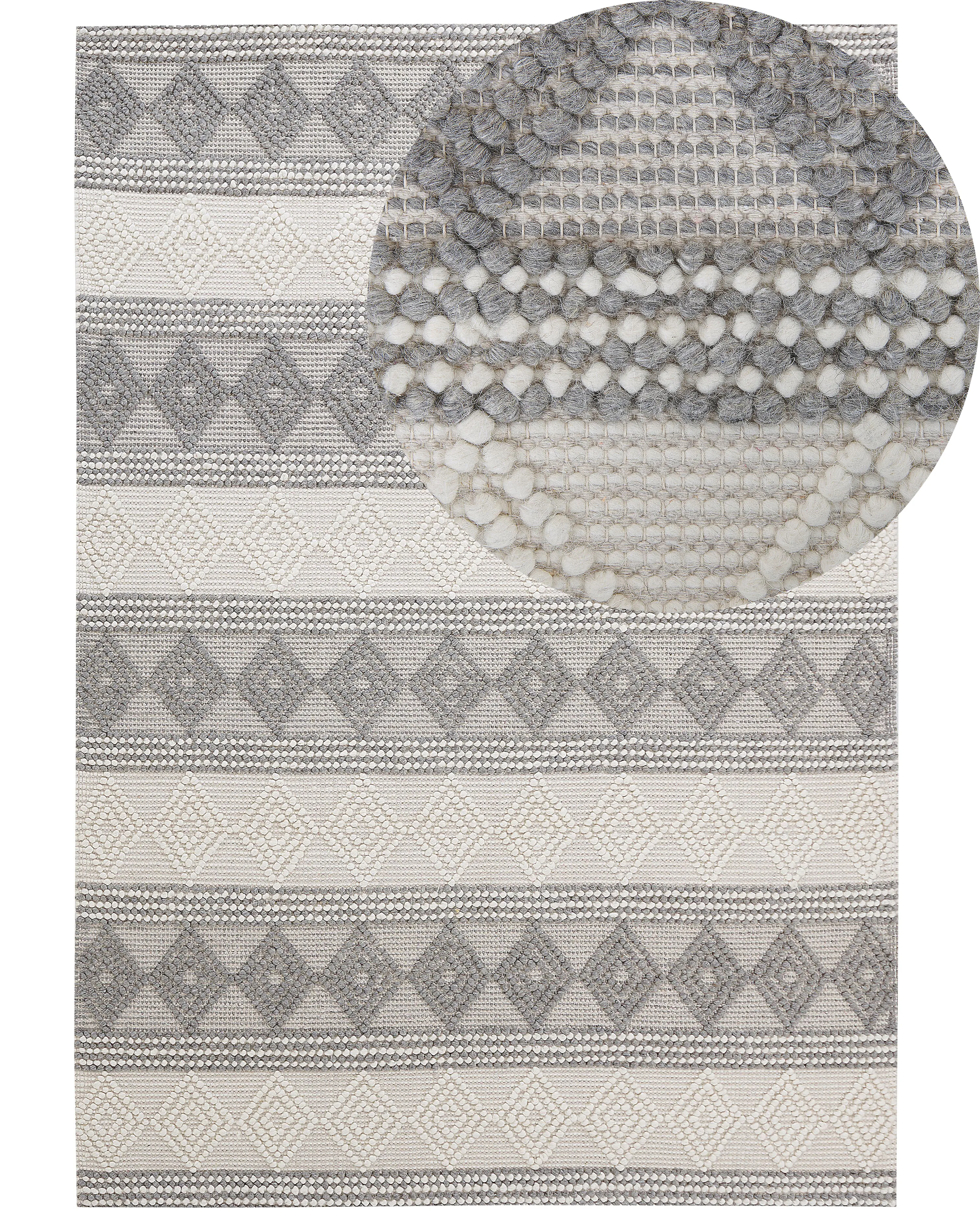 Rug BOZOVA Light Beige 140 x 200 cm Wool