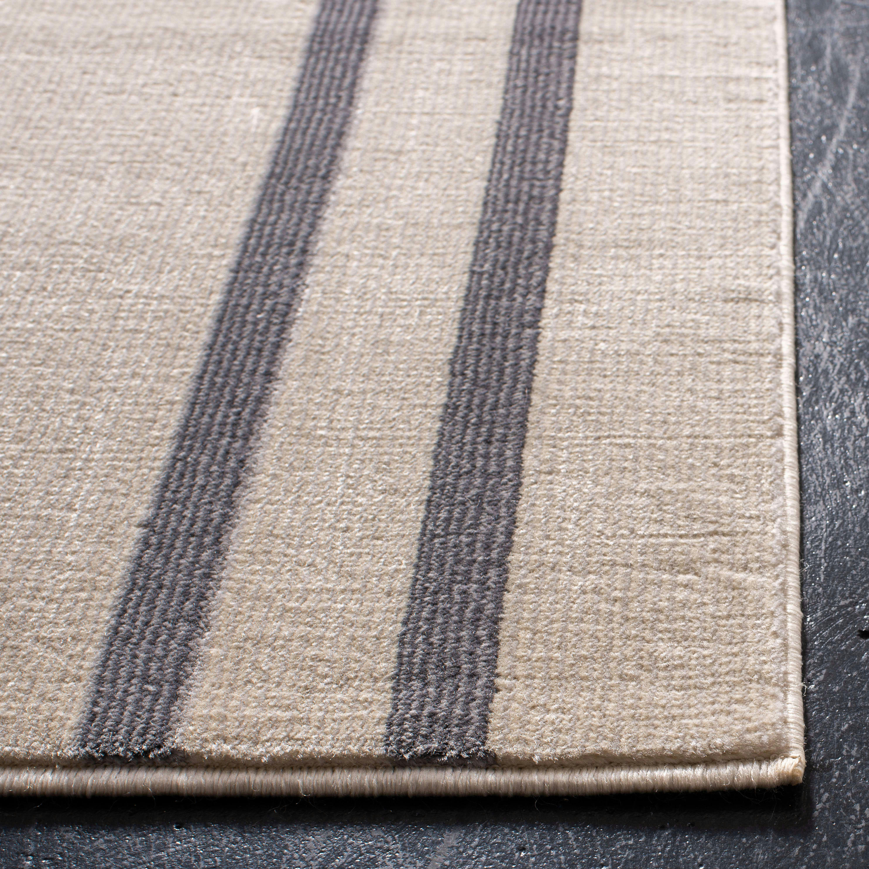ORWELL - Tapis de salon interieur en ivoire & taupe, 160 x 231 cm
