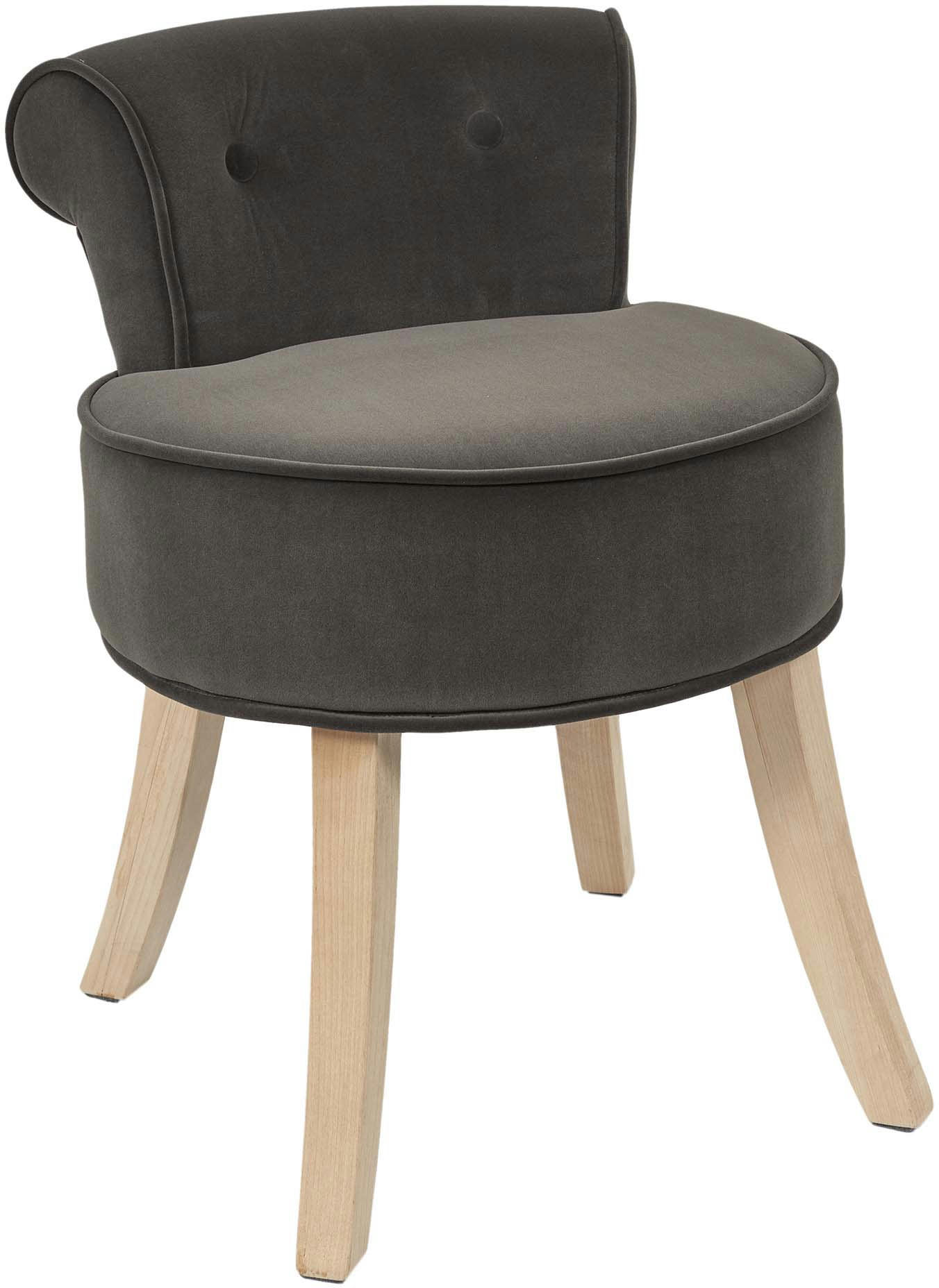 - Tabouret bas Eleonor gris anthracite