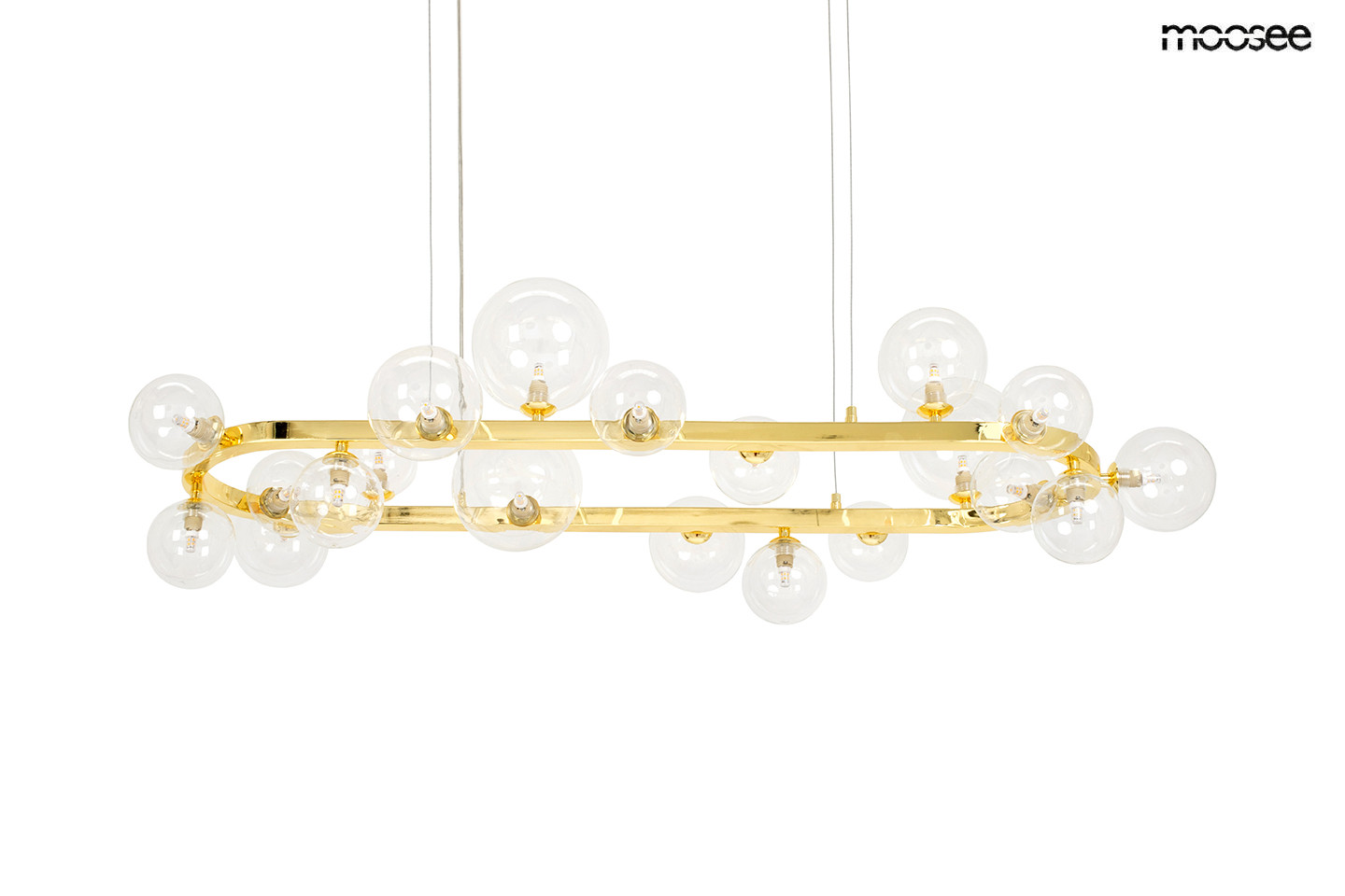 MOOSEE lampa wisząca ALURE OVAL 120złota