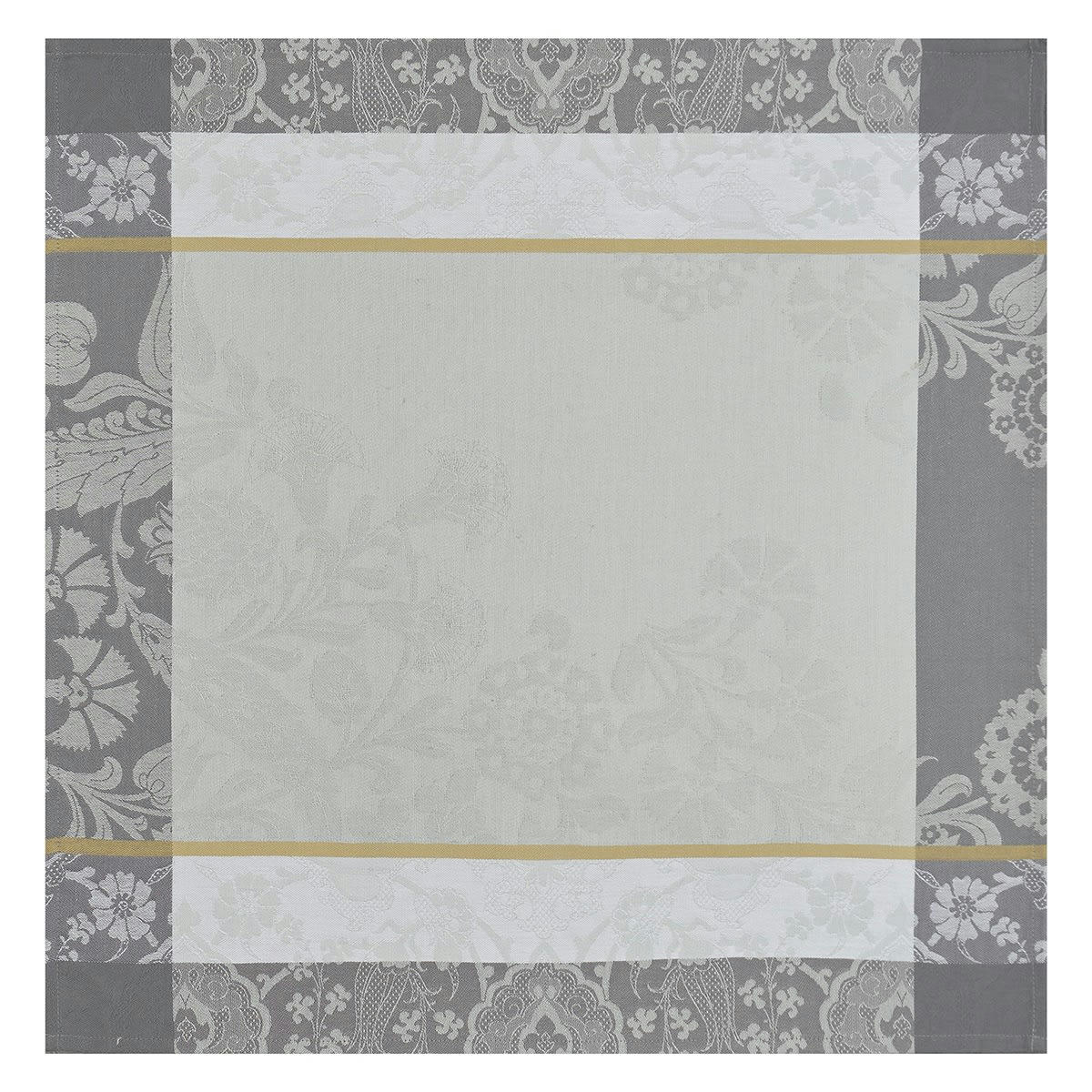 VOYAGE ICONIQUE - Serviette en coton zinc 58 x 58