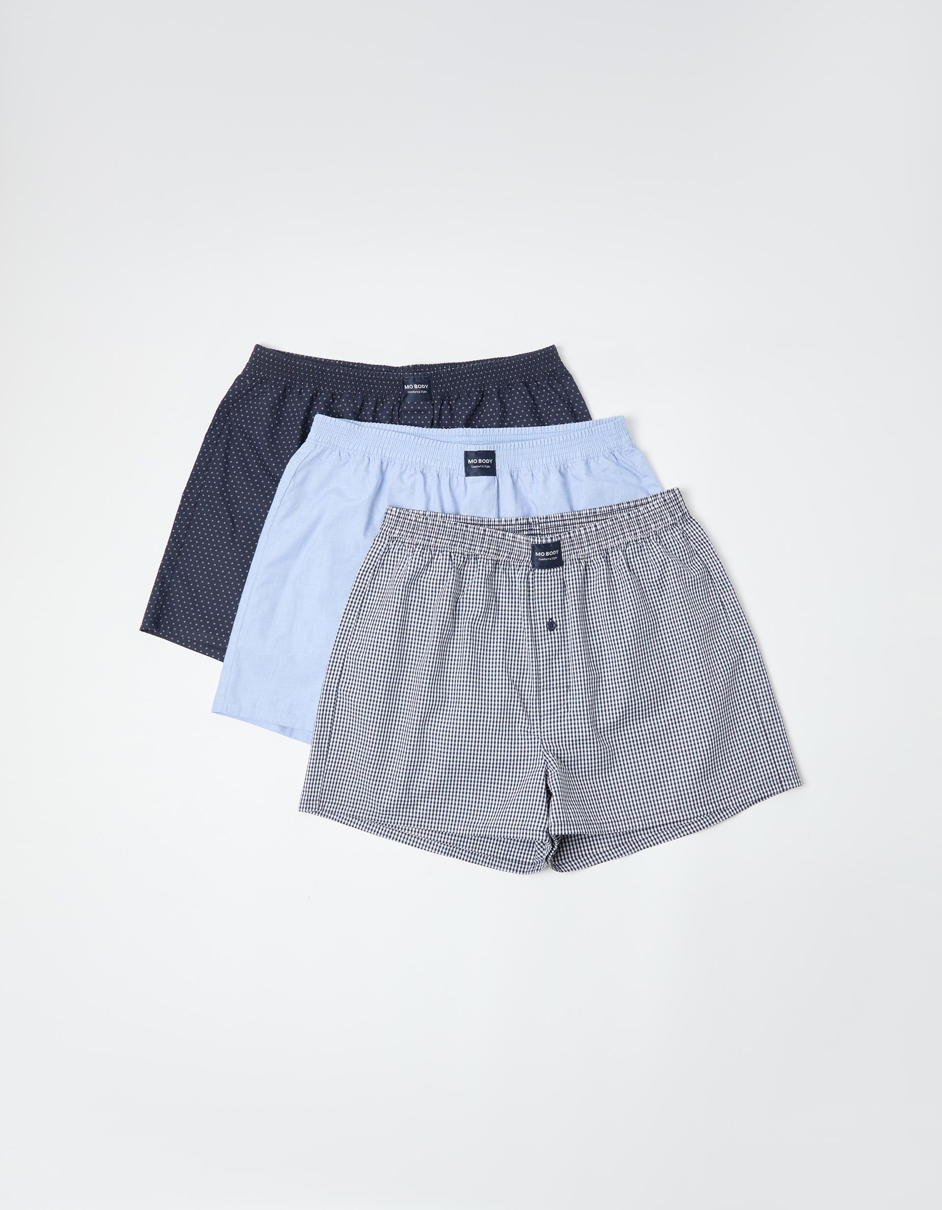 Pack 3 Boxers, Homem, Azul