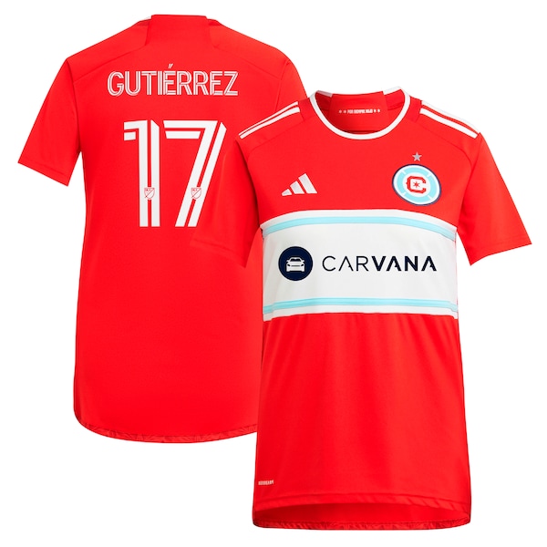Brian Gutierrez Chicago Fire adidas Women's 2024 Return To Red Replica Player Jersey - Red