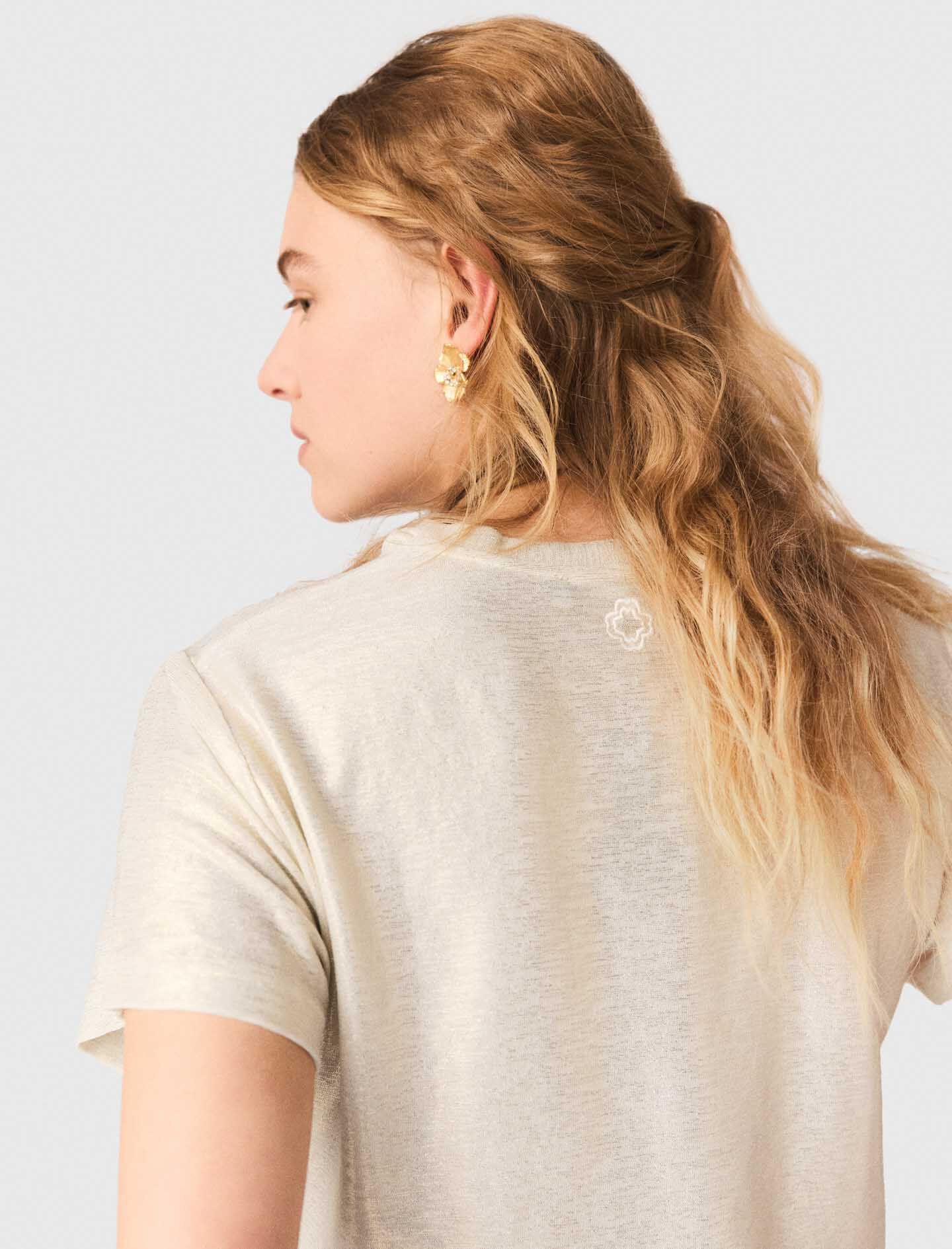 Tee-shirt lamé