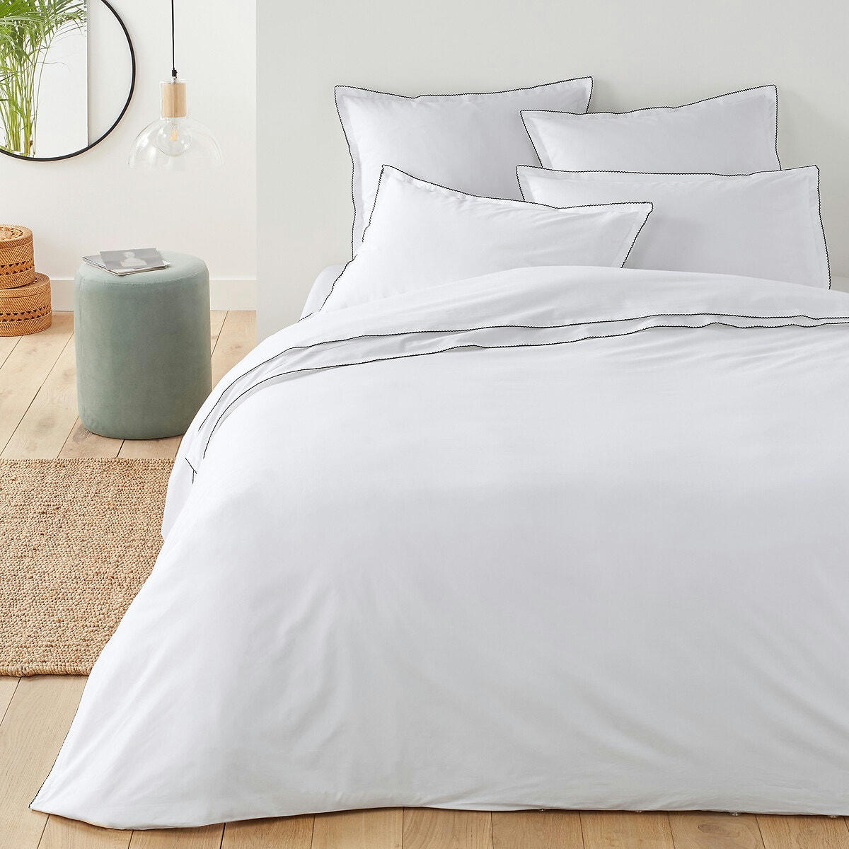 Drap plat percale pur coton, Dojo