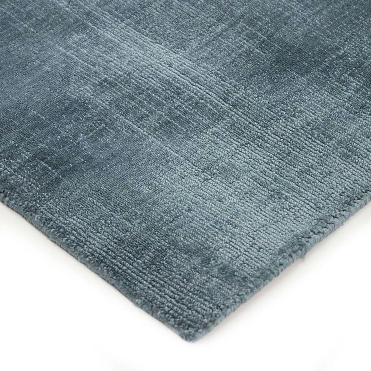 SANTAL - Tapis aspect velours bleu clair 120x170