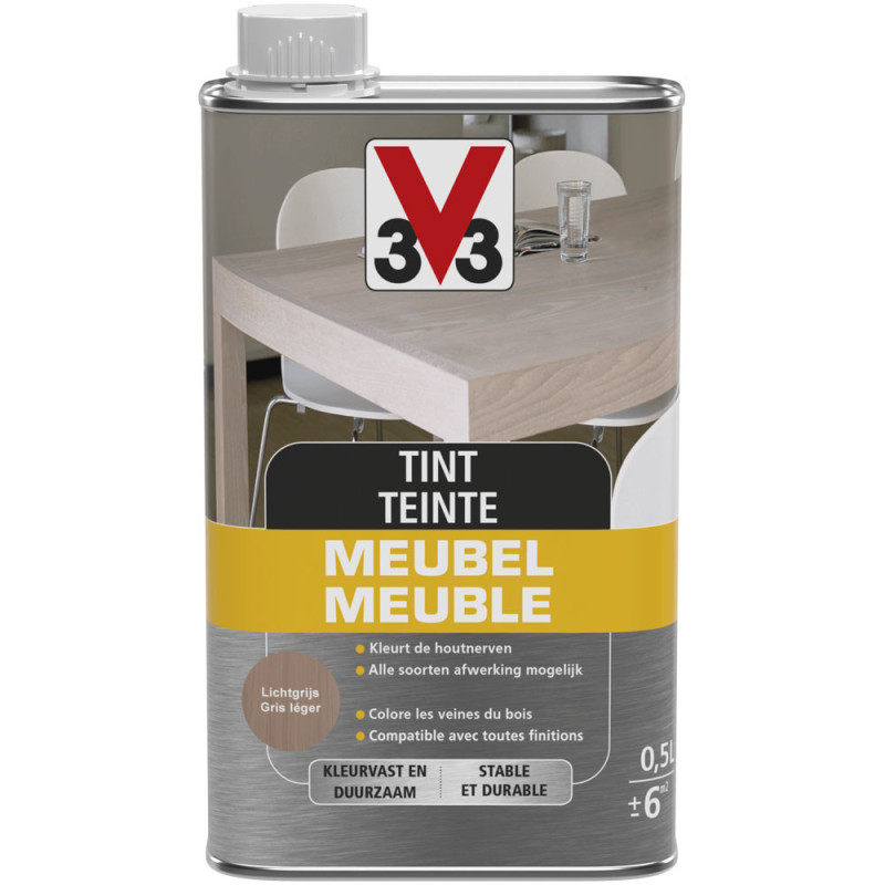 Teinte Meuble Deco gris léger mat 0,5 L V33