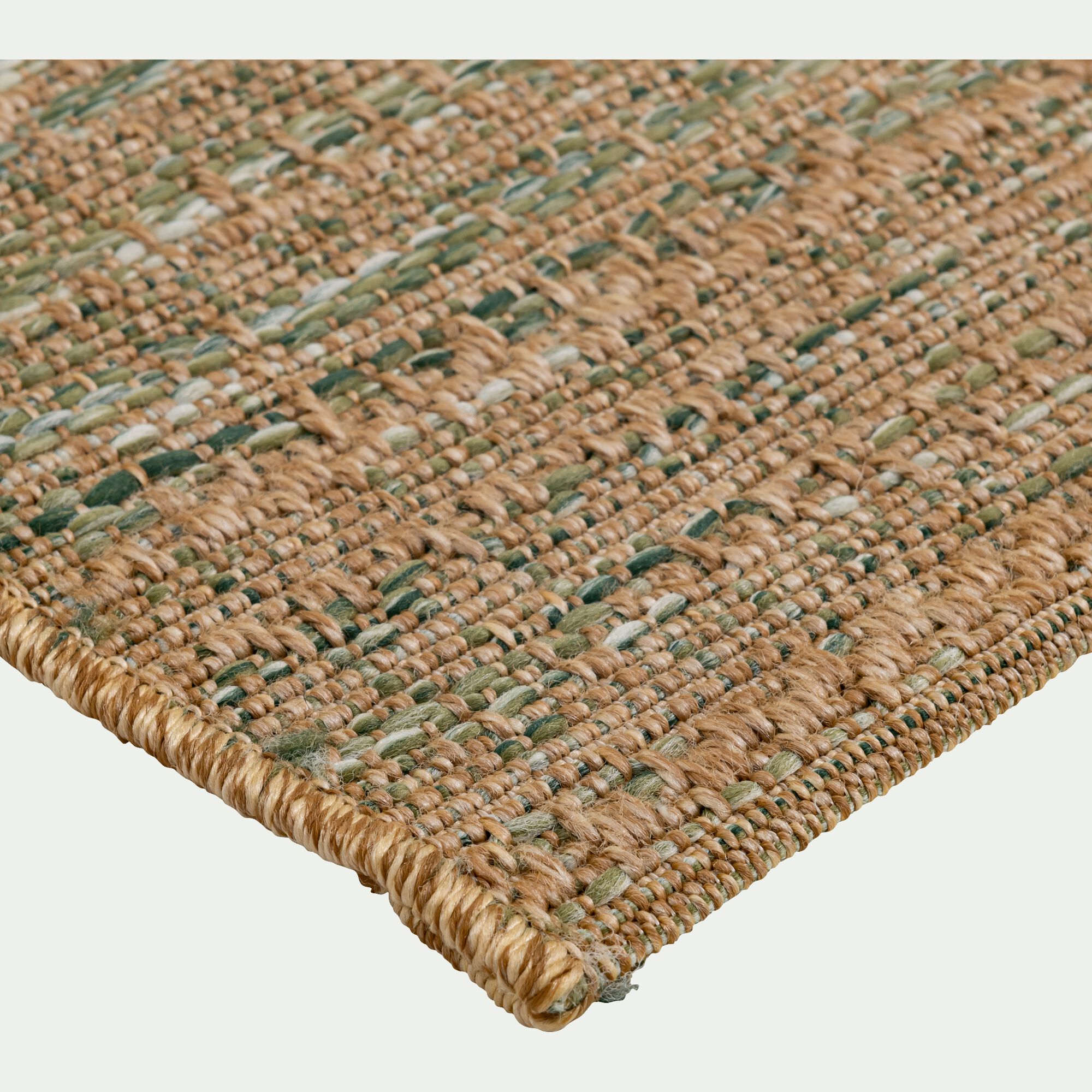 REBIA - Tapis synthétique effet chiné 120x170cm - naturel