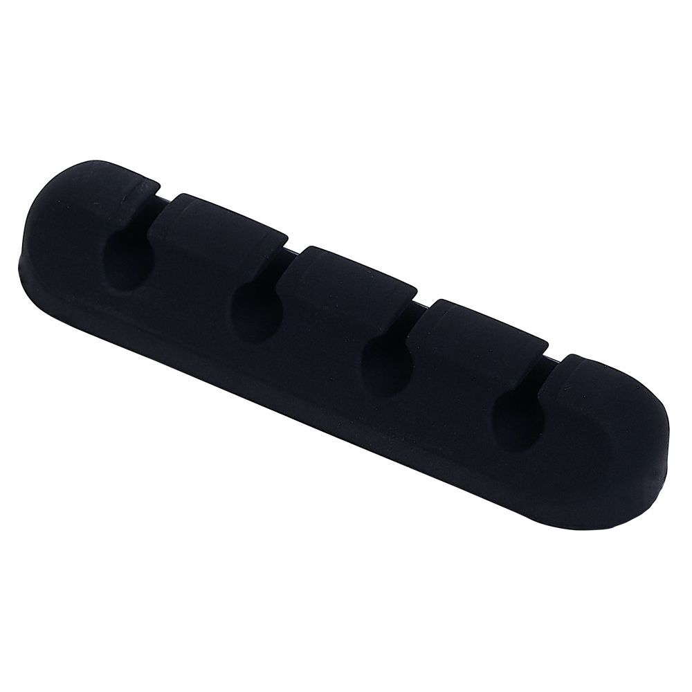 Attache câble adhésif 4 entrées noir ou blanc