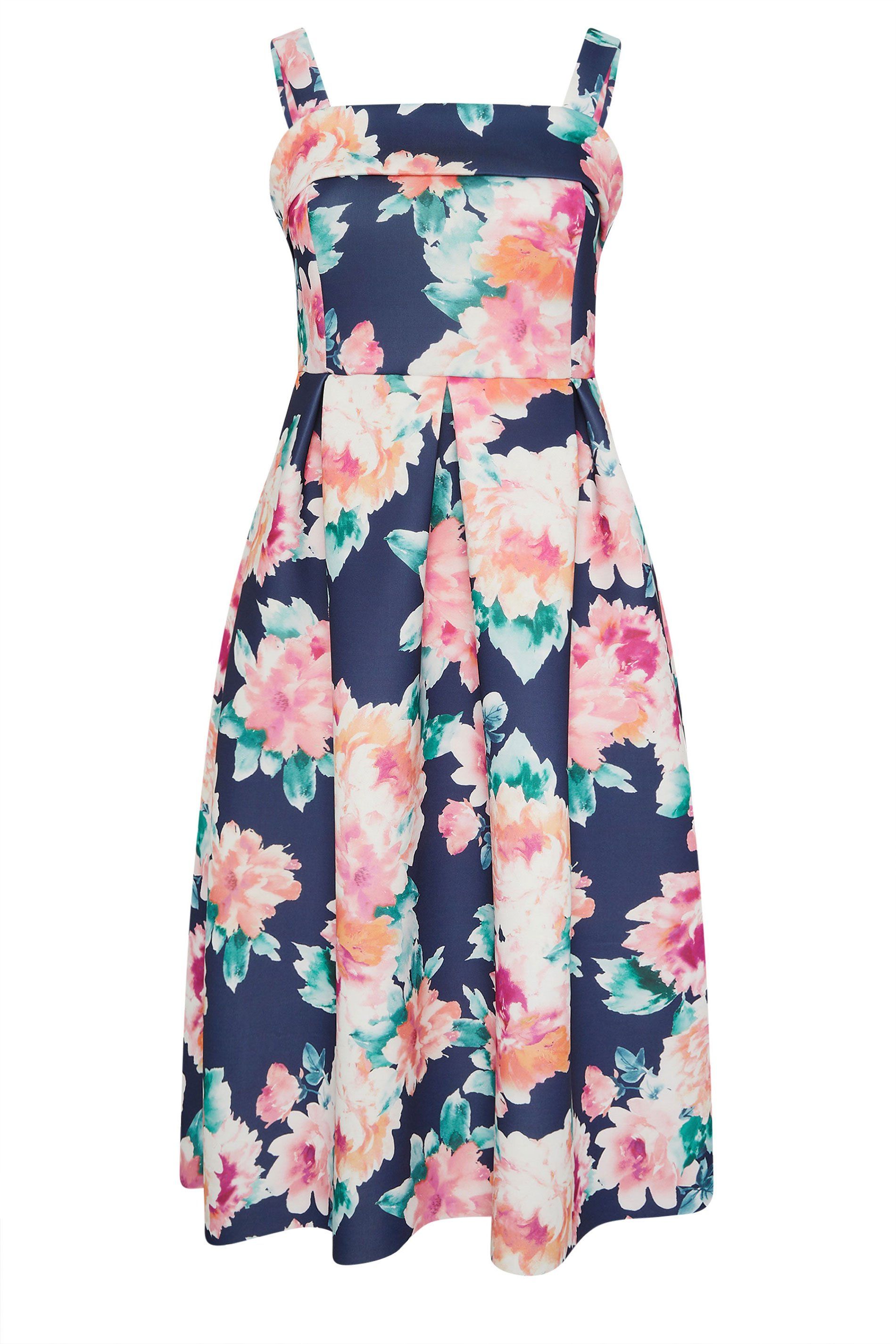 Yours Floral Midi Skater Dress