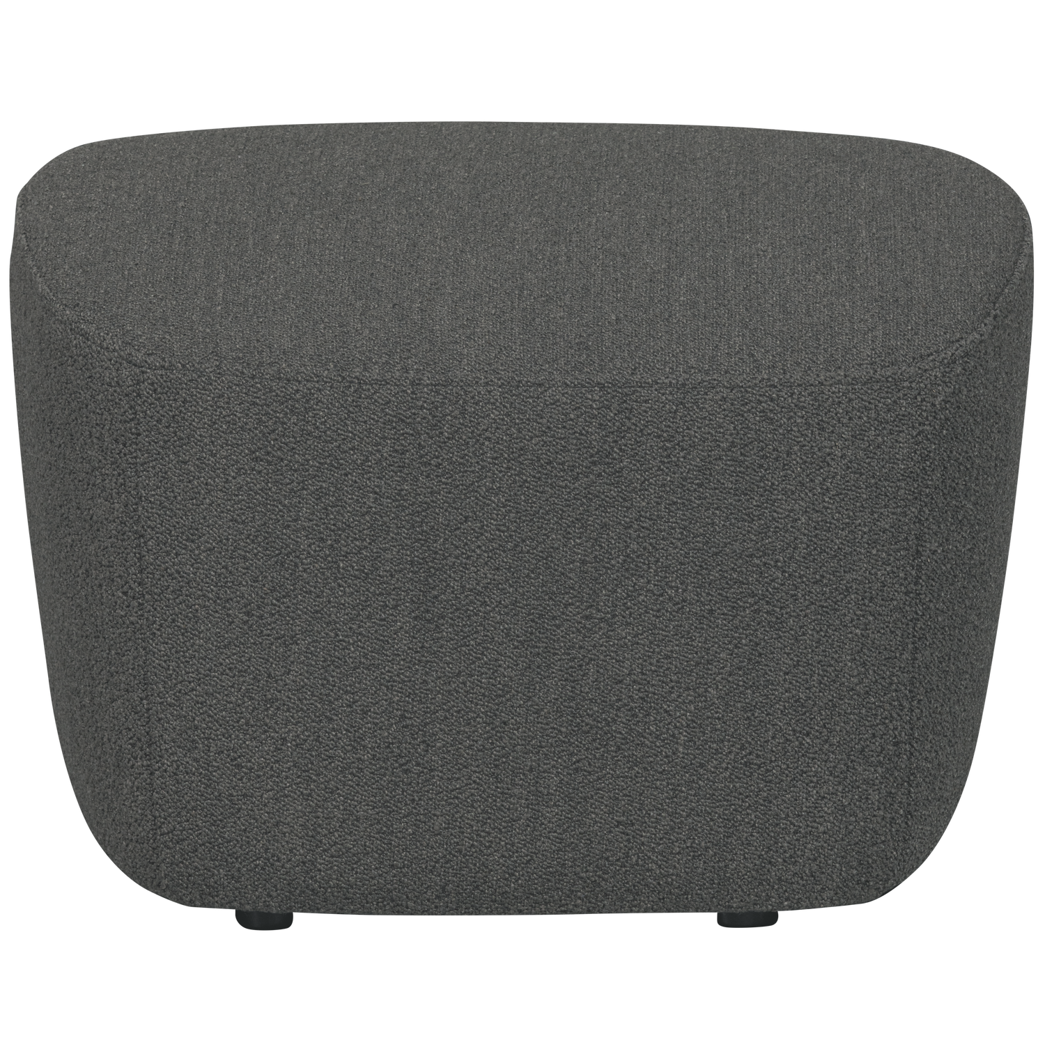 vtwonen hocker Lofty - Bouclé - Staalgrijs - 41x62x48