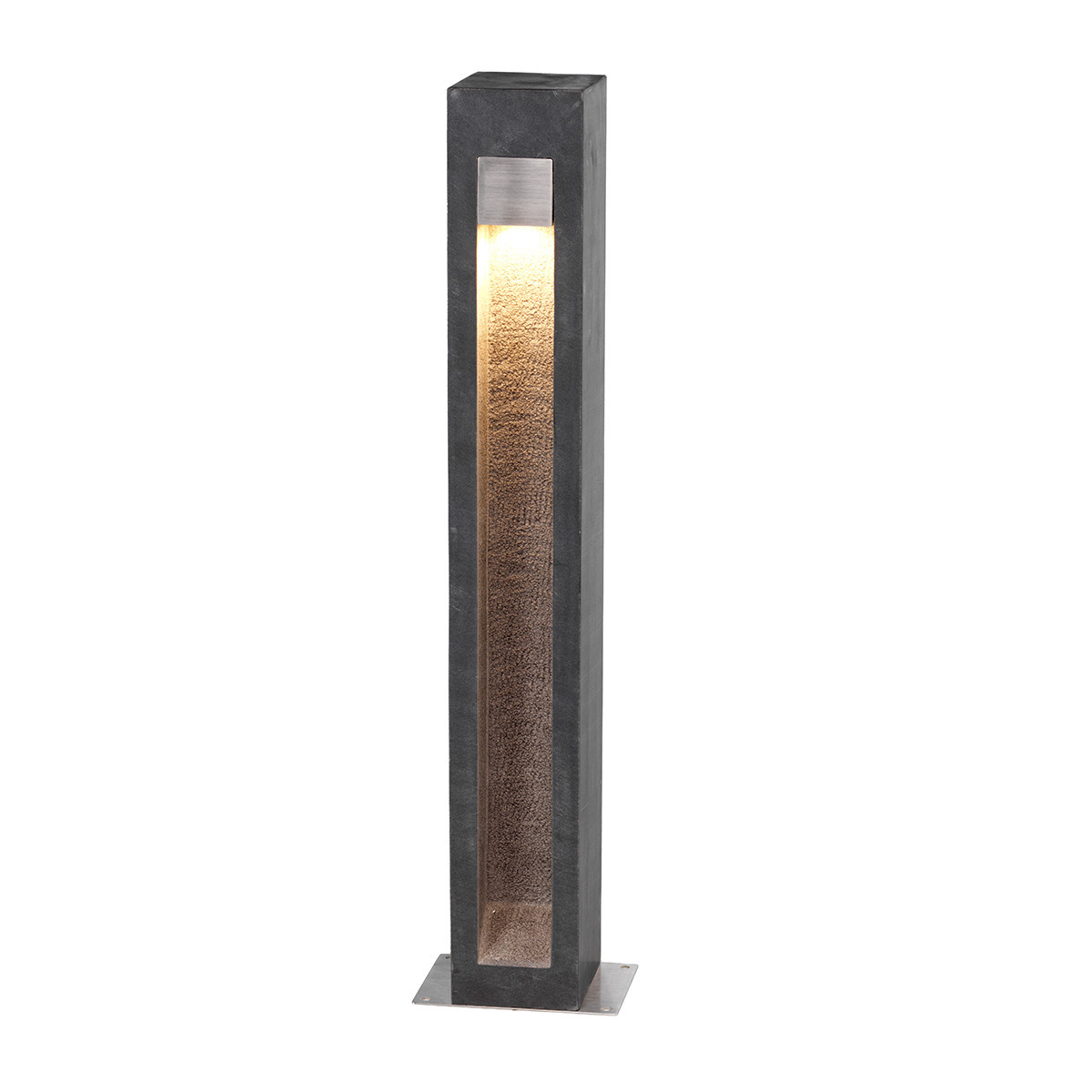 Lampa ogrodowa Parkstone bazalt stal nierdzewna LED 1x6W 650lm IP55 Elstead