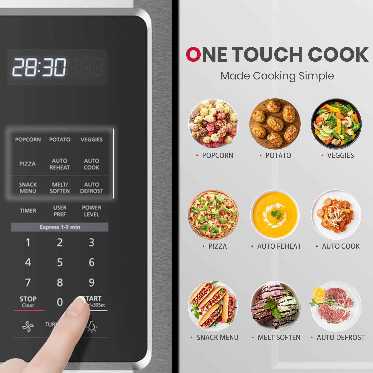 GASLAND 30 Inch Over the Range Microwave Oven, 1.9 Cu.ft. Above Stove Microwave, 11 Power Levels, One Touch Cooking, 400 CFM,1000W, Turntable, Over Stove Microwave, Two-stage Cooking, Stainless Steel