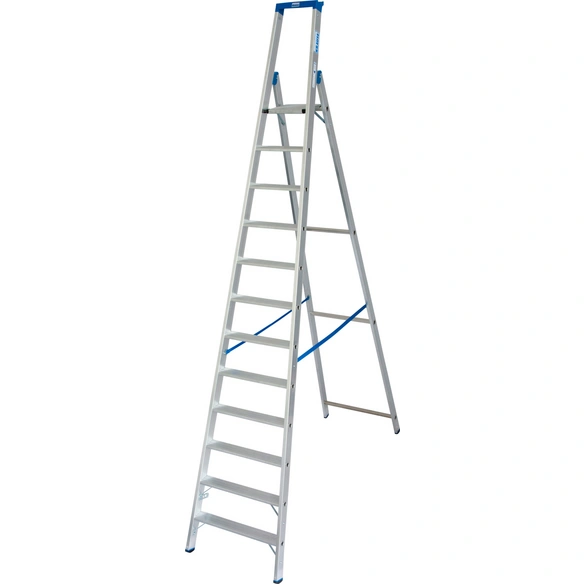 Stufen-Stehleiter »STABILO«, 12 Sprossen, Aluminium