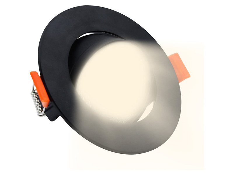 Lampa wpuszczana w sufit Plus LED czarna