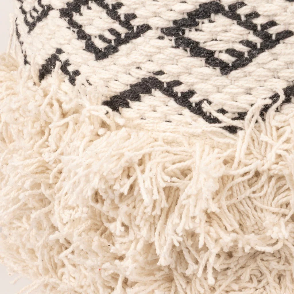 Banco Algodão Padrão Preto e Branco LIZA