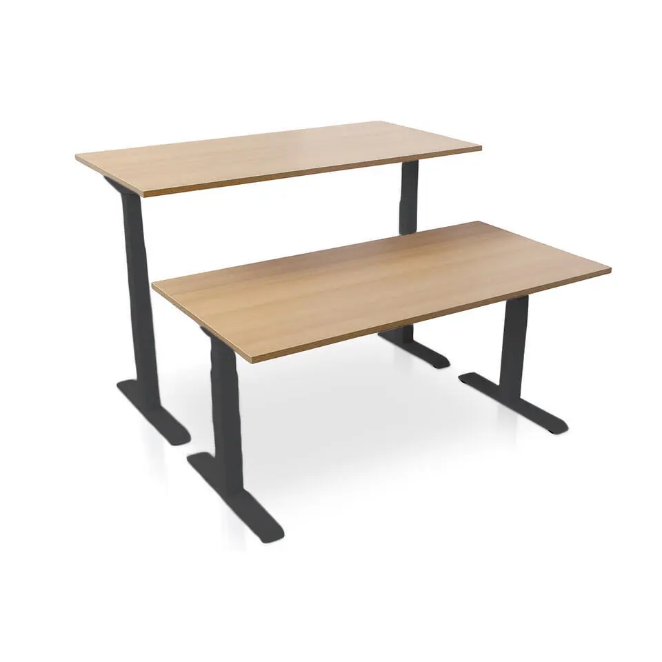 MRC PRO elektrisch ARBO zit-sta bureau - 160x80 cm - havanna