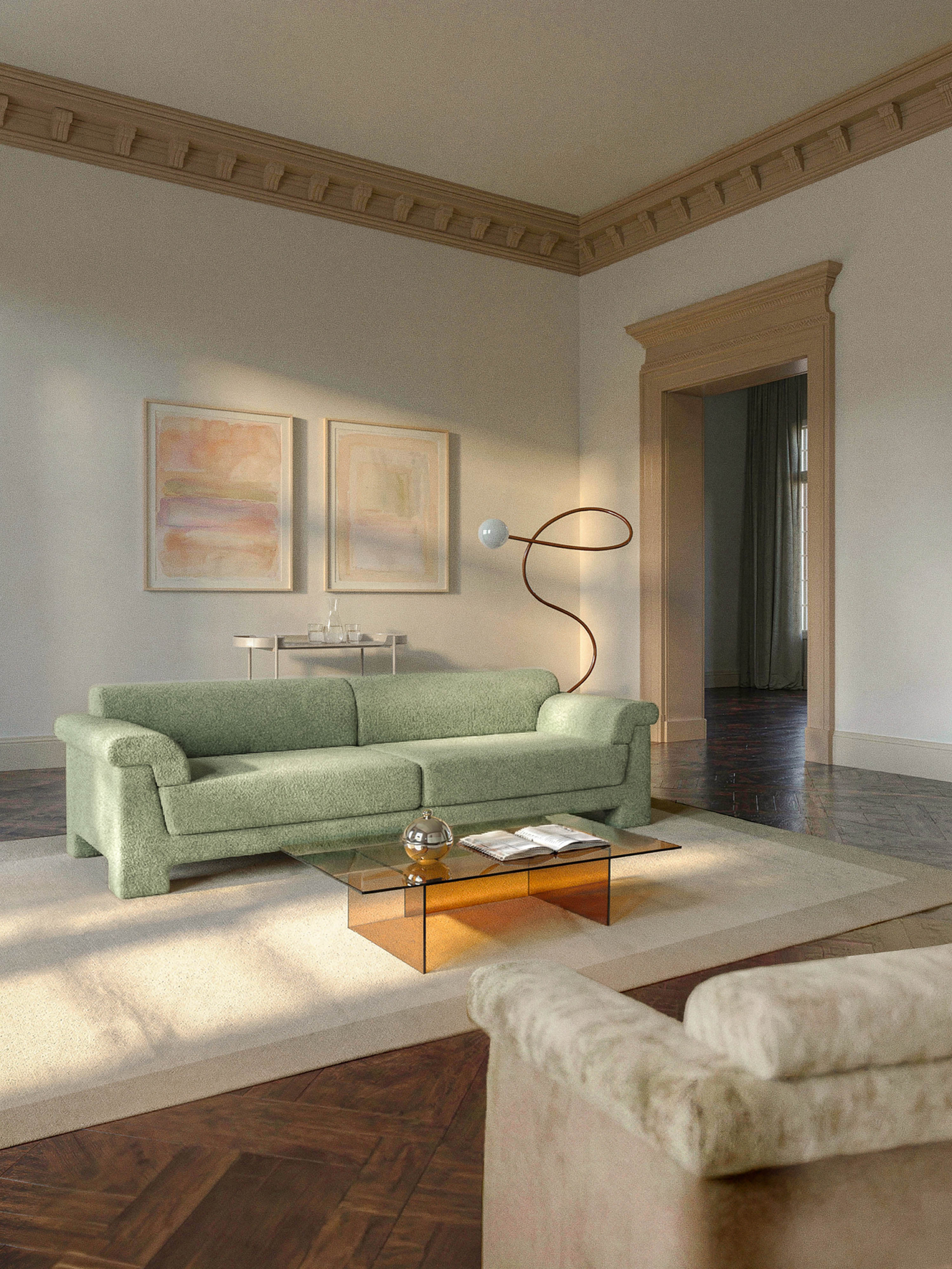 Bouclé-Sofa Atlas (3-Sitzer)