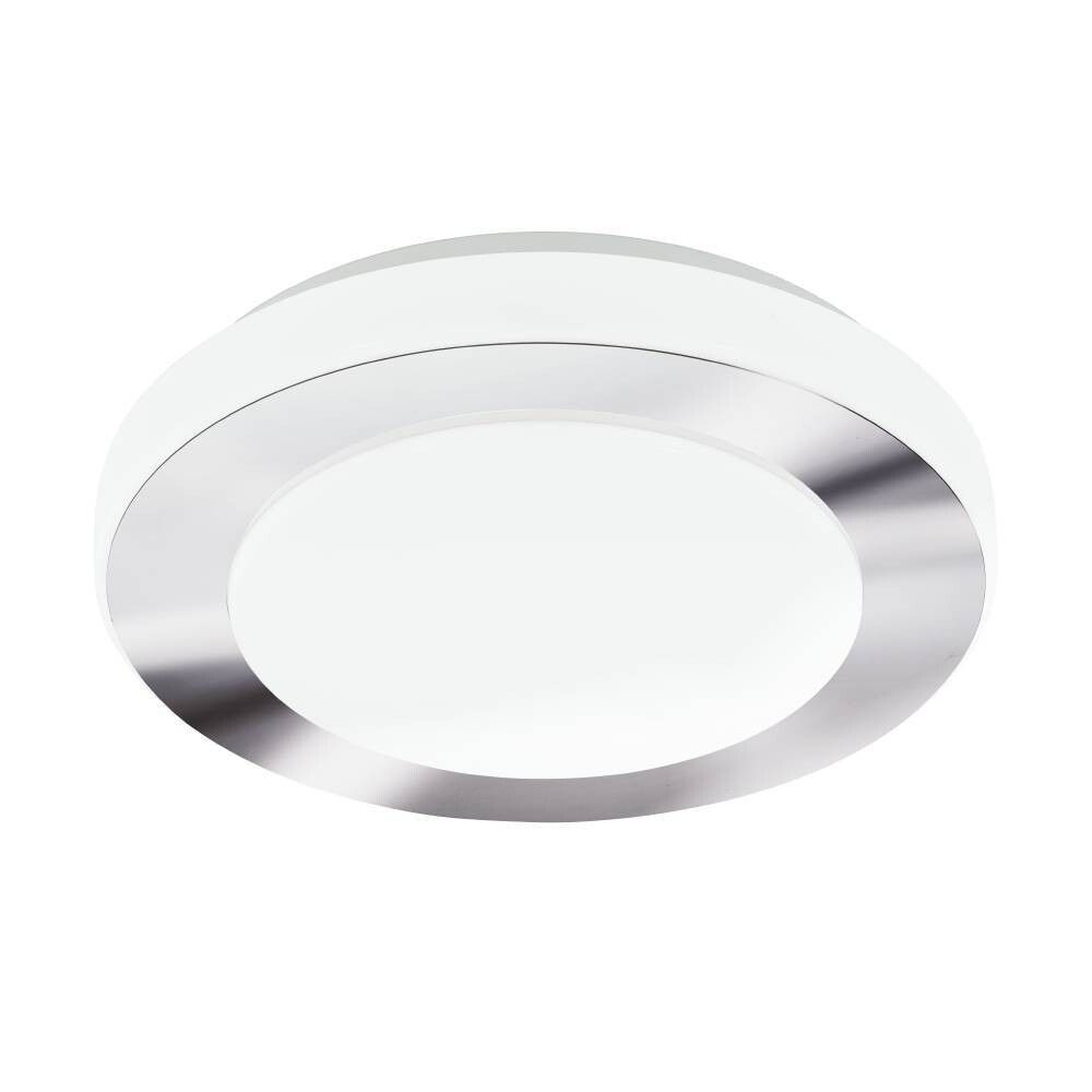 LAMPE VEGG/TAK EGLO CARPI  11W LED IP44 KROM/HVIT