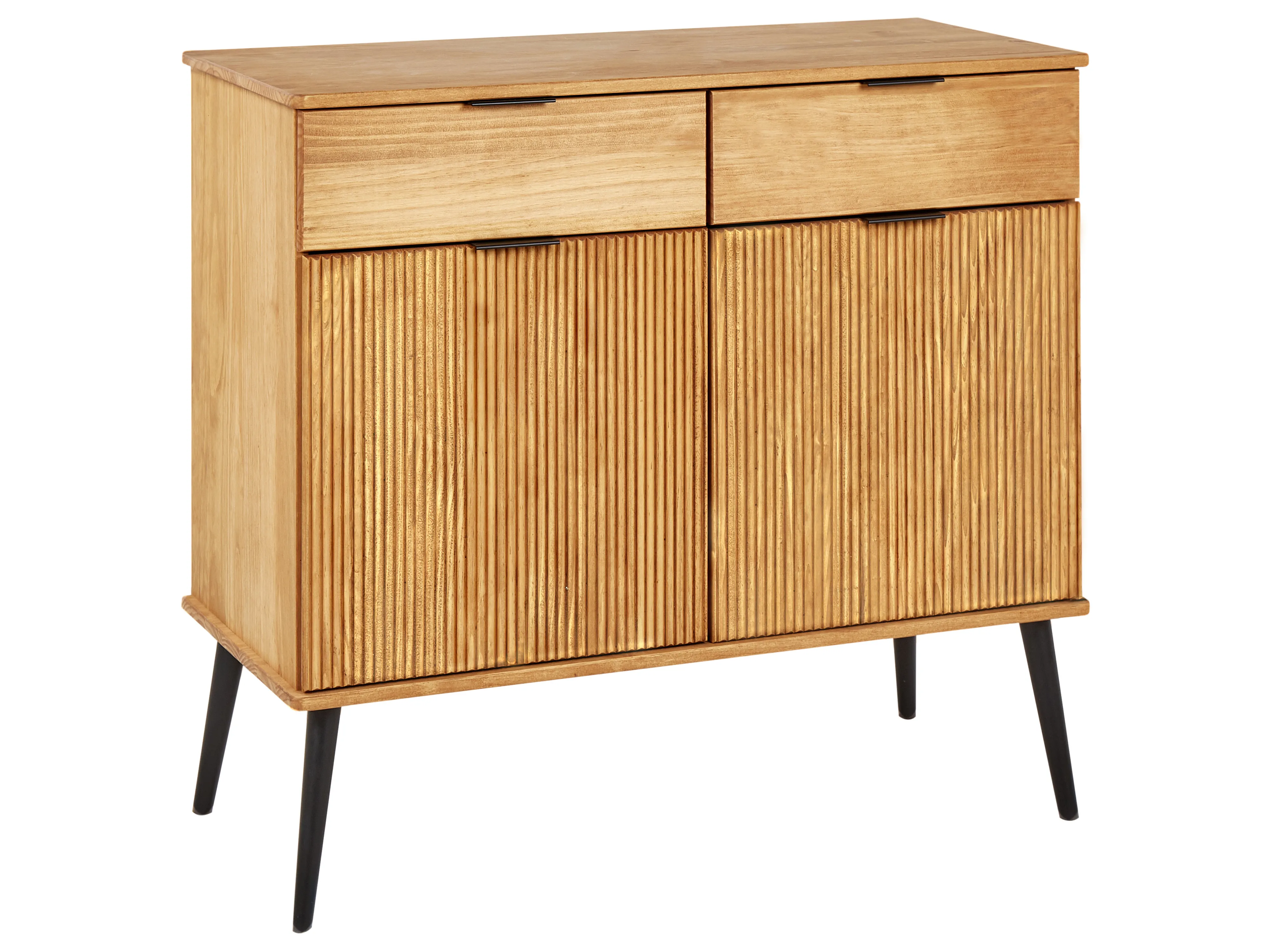 2 Door Sideboard TIMMINS Pine Wood Brown