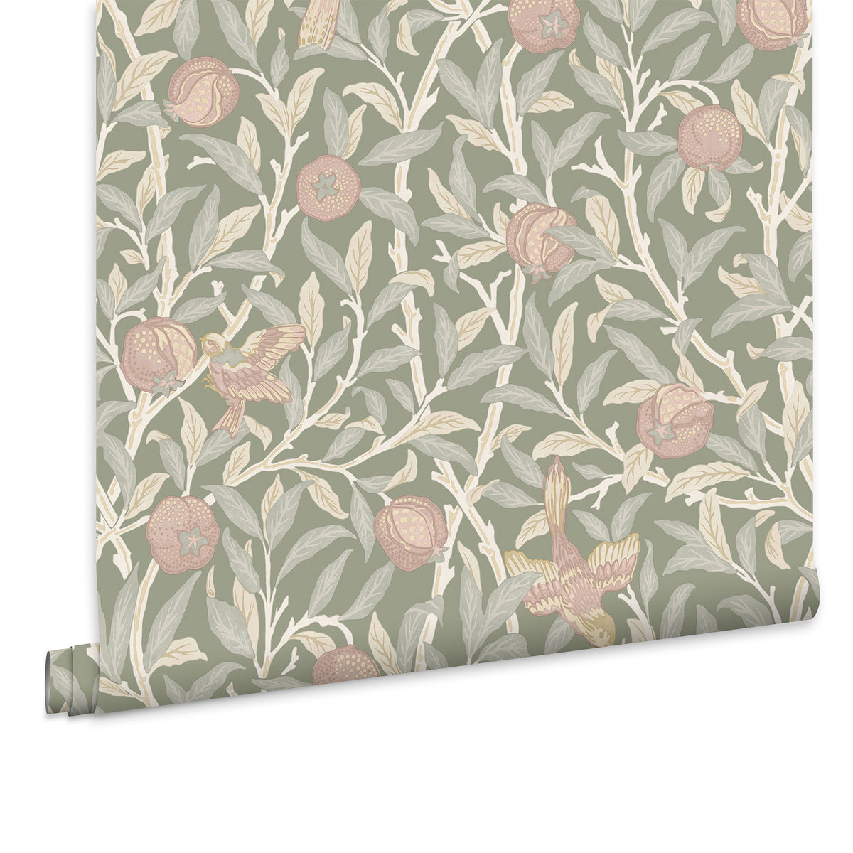 William Morris at Home Vliesbehang - Bird & Pomegranate Rose Garden - 1000x52