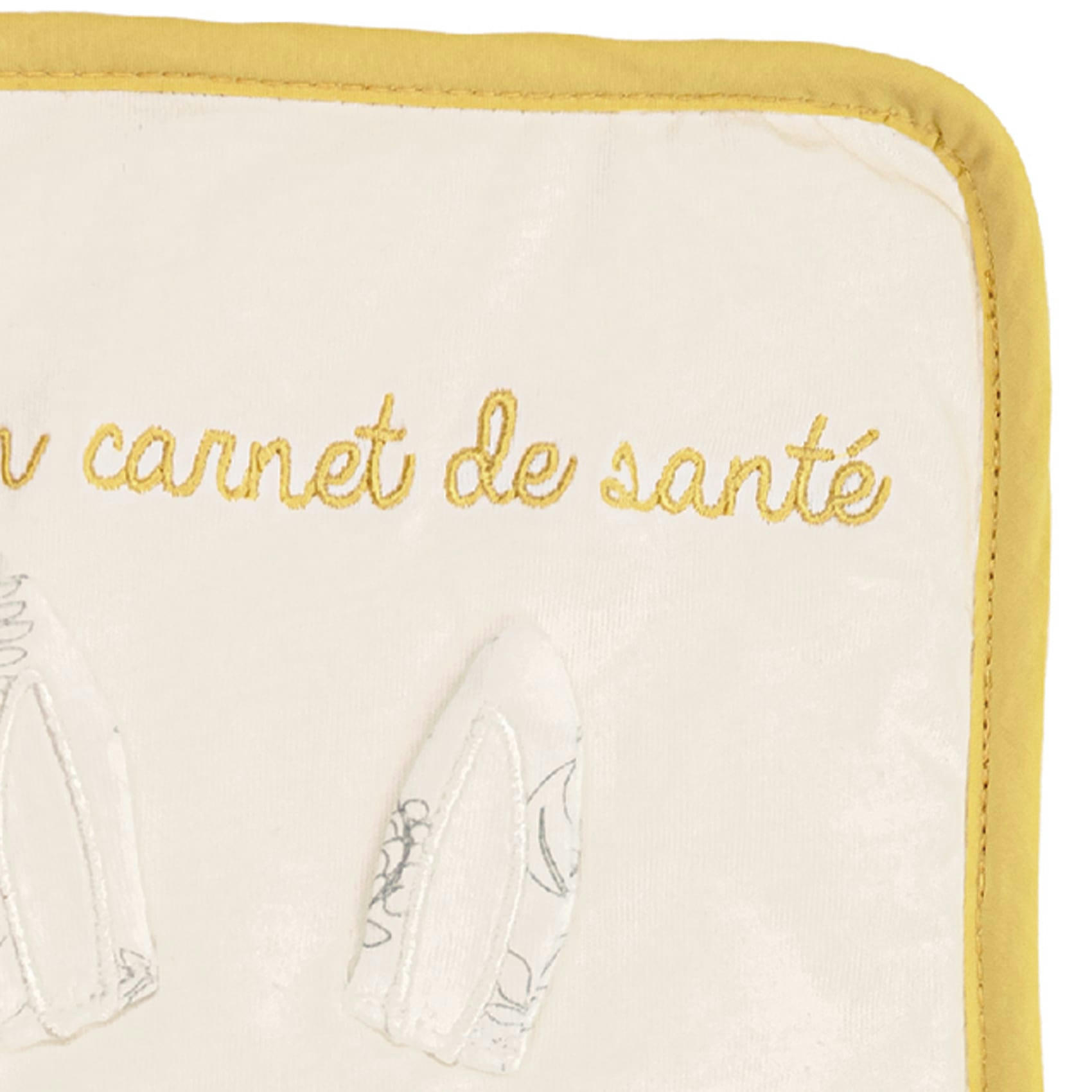 - Protège carnet de santé enfant Leafy Bunny coton Ecru