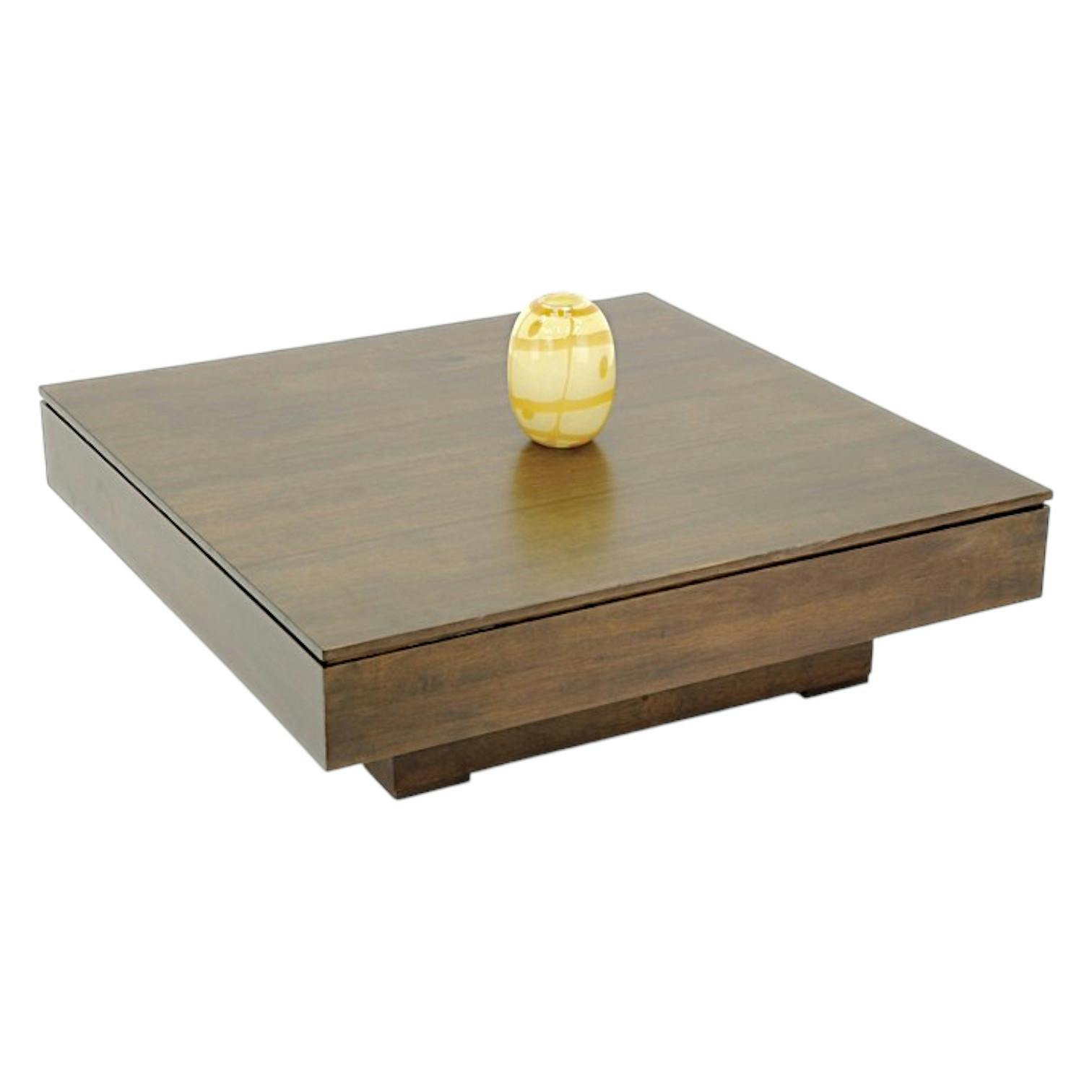 Table basse hévéa 100X100cm HELENA