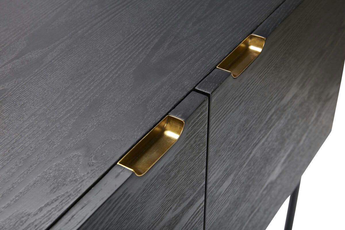 NORM - Commode en frêne FSC noir et laiton