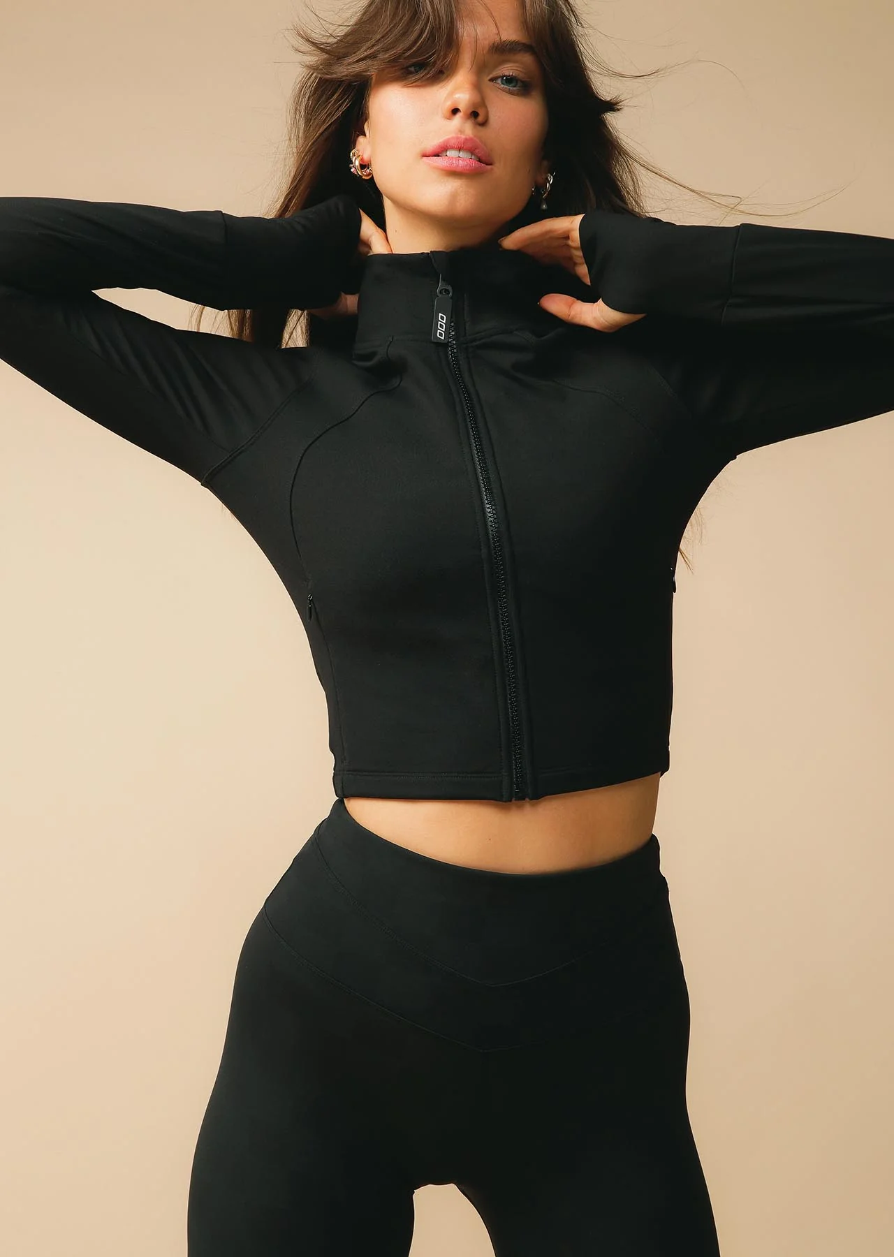 Functional Thermal Cropped Zip Through