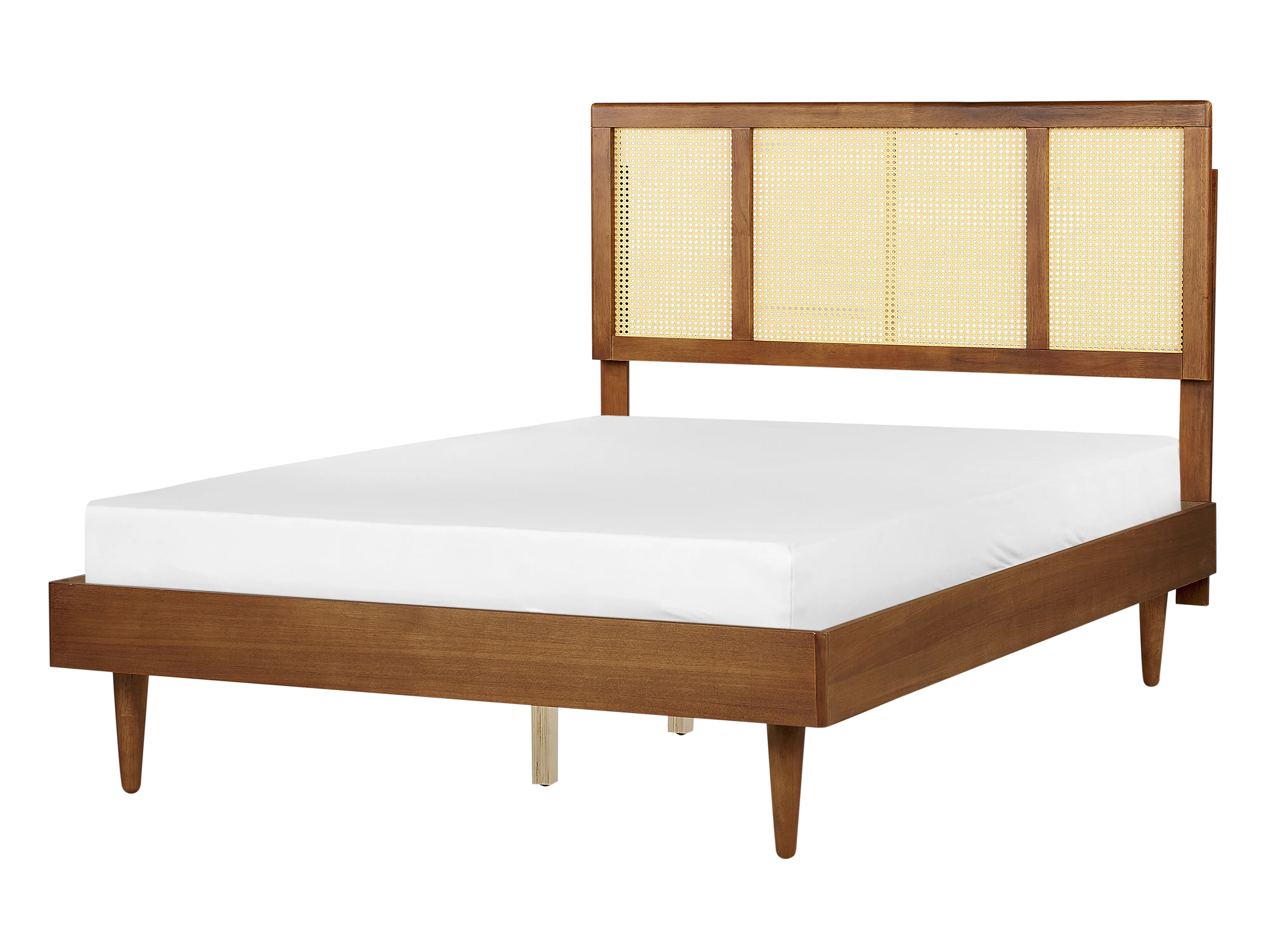 Bed Rattan AURAY 140 x 200 cm (EU Double) Brown