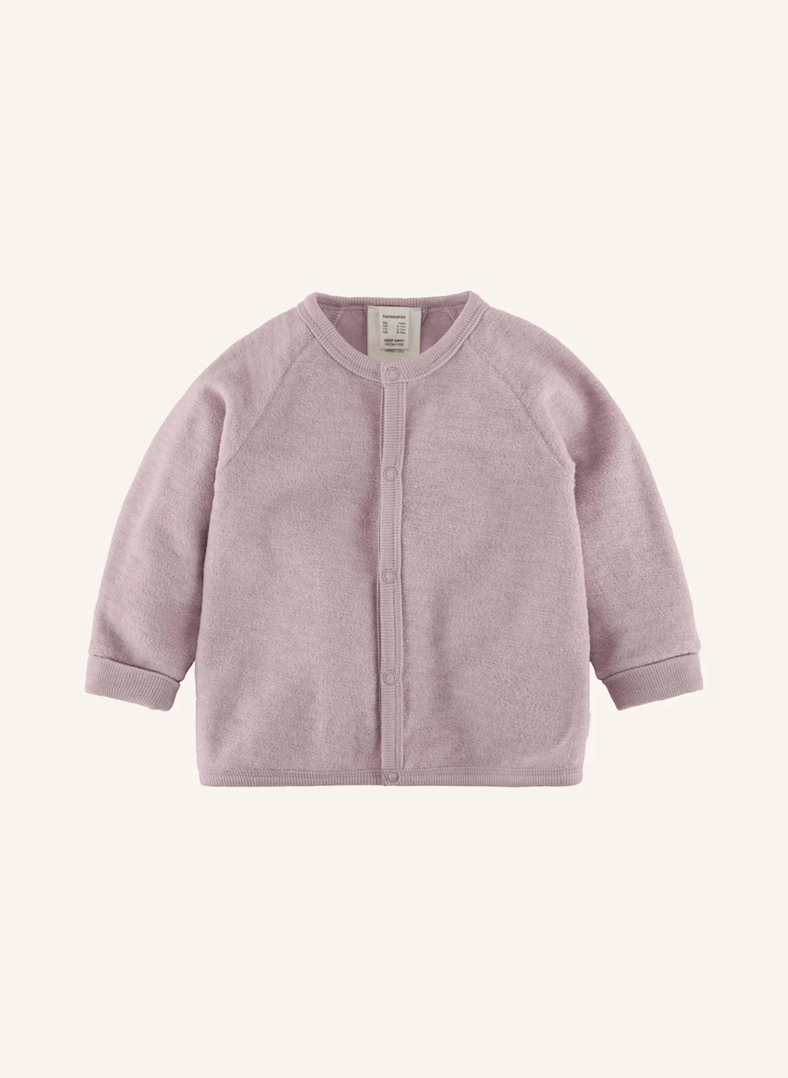 hessnatur hessnatur Wollfrottee Jacke aus reiner Bio-Merinowolle